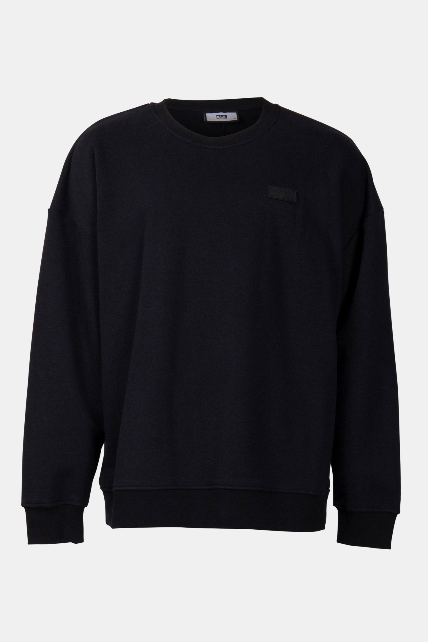 BALR. PATCH BOX FIT CREWNECK JET BLACK 3