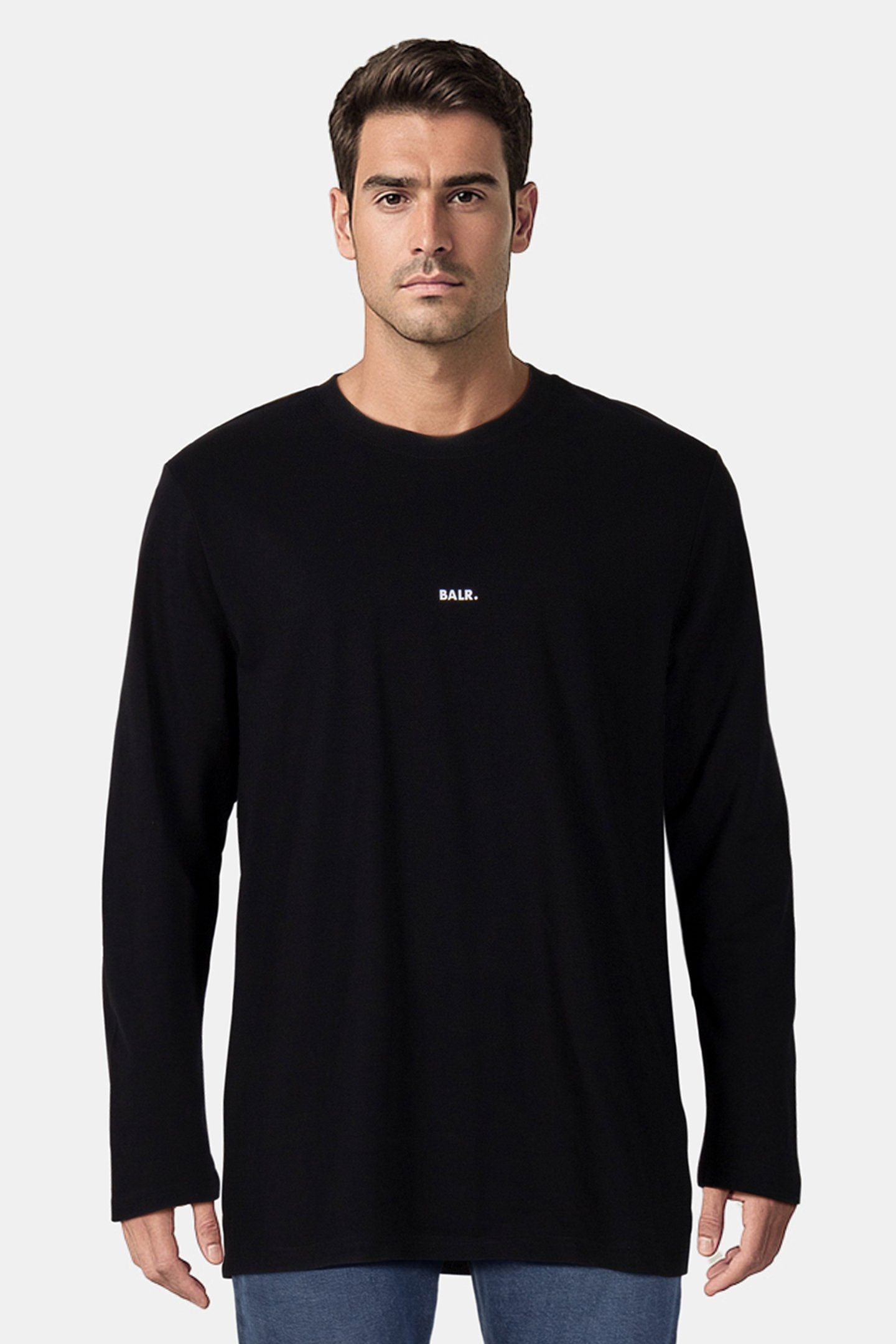 JP BRAND REGULAR FIT LONGSLEEVE T-SHIRT JET BLACK 1