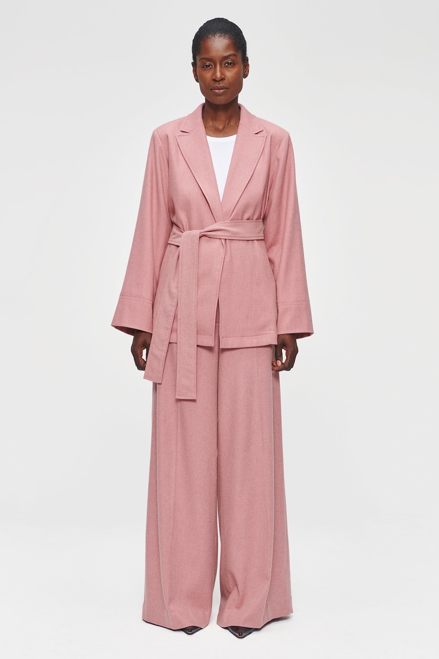 RELAXED FLANNEL JACKET CASHMERE ROSE 3