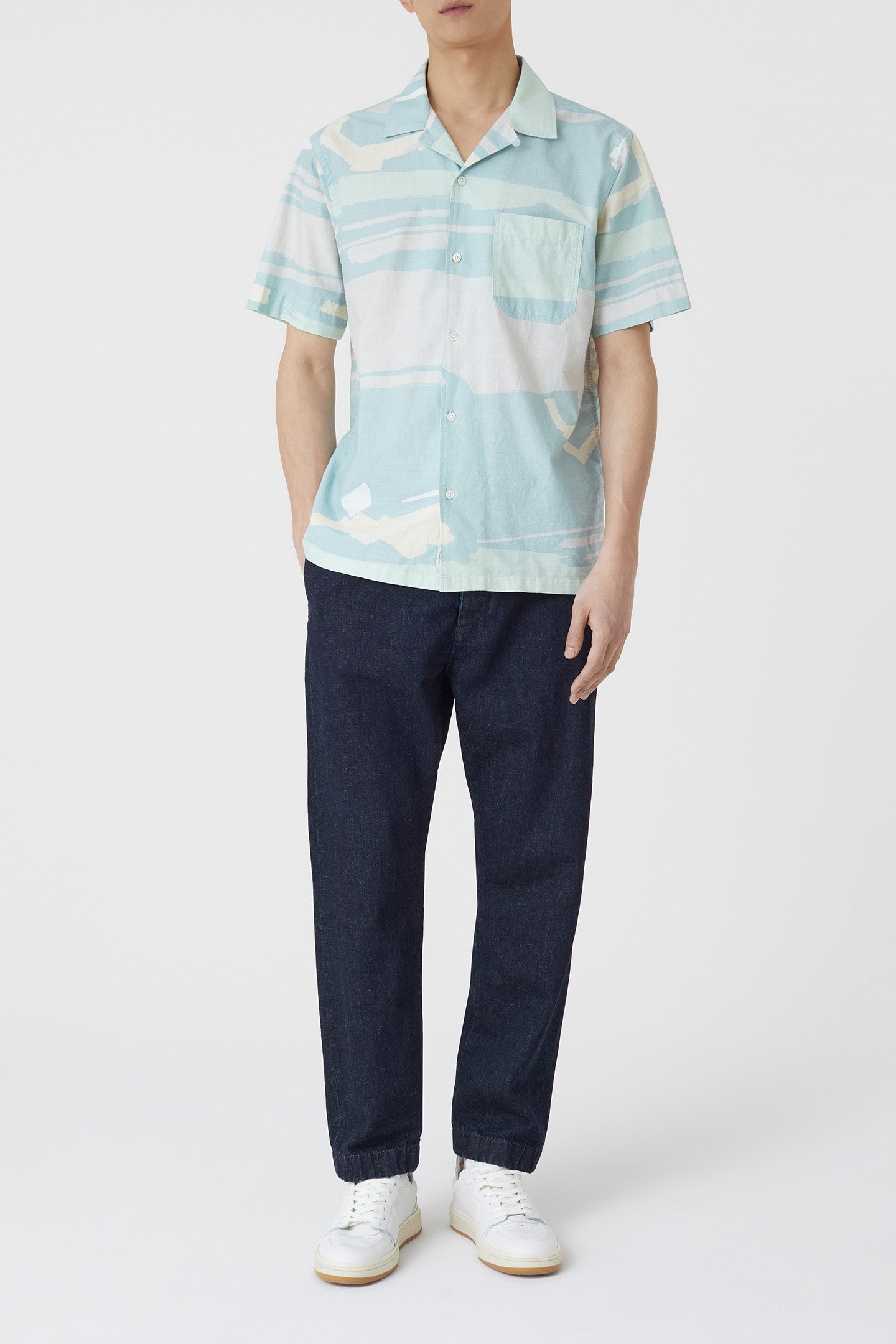 SHORT SLEEVED SHIRT SHIRTS & BLOUSES BLUE AGAVE 3