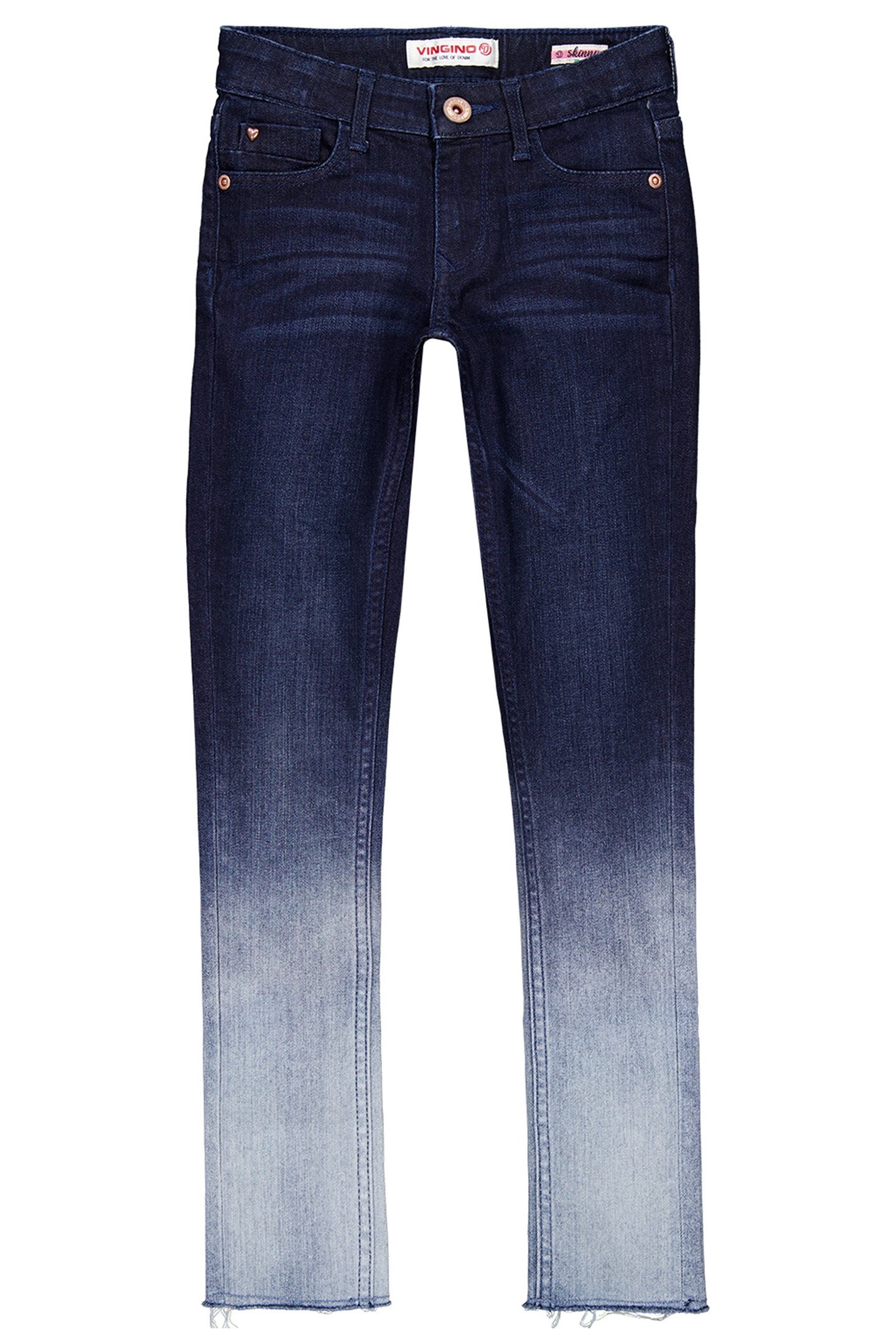 GIRL'S AMIA BLEACH JEANS DEEP DARK 1