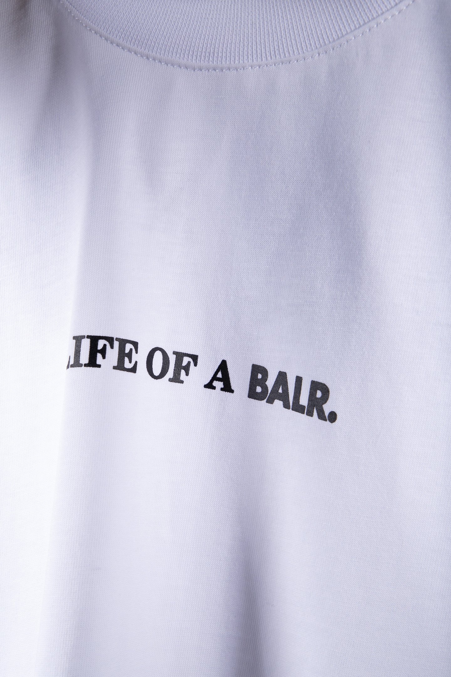 LIFE OF A BALR. REGULAR FIT T-SHIRT BRIGHT WHITE 4