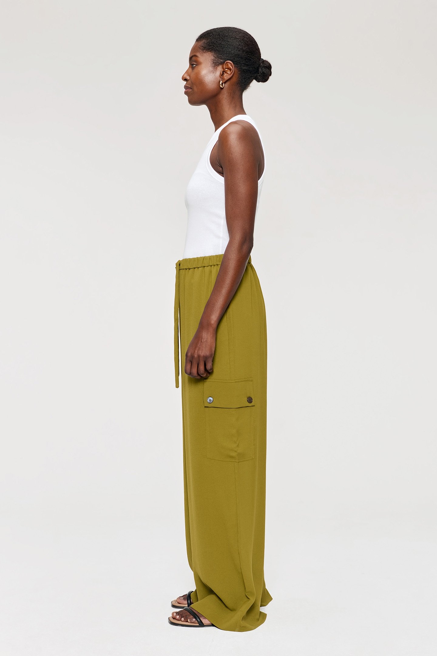 FLUID RELAXED CARGO PANTS MOSS 3