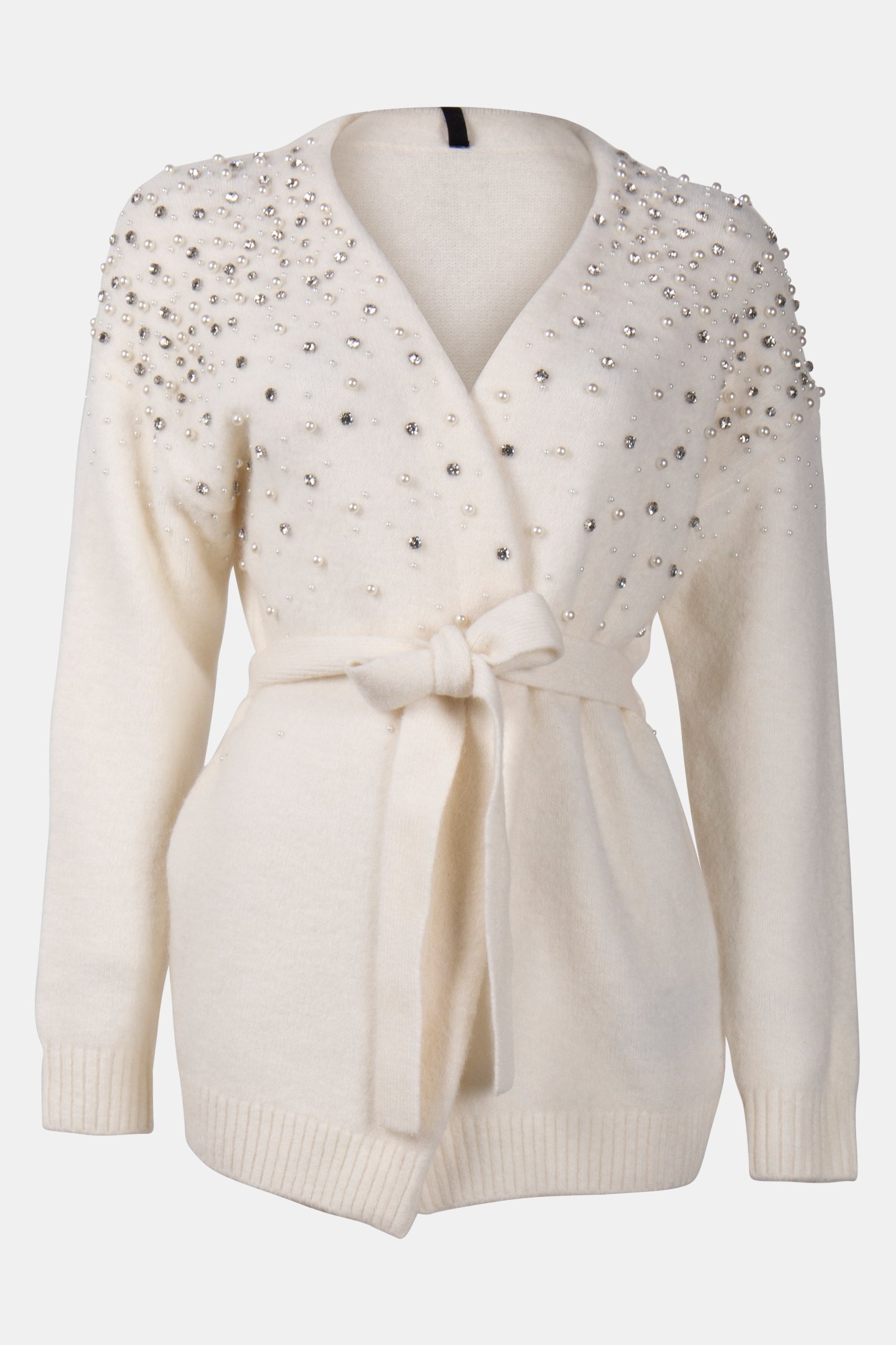 SIBILLA BELTED CARDI PALE PEARL 3