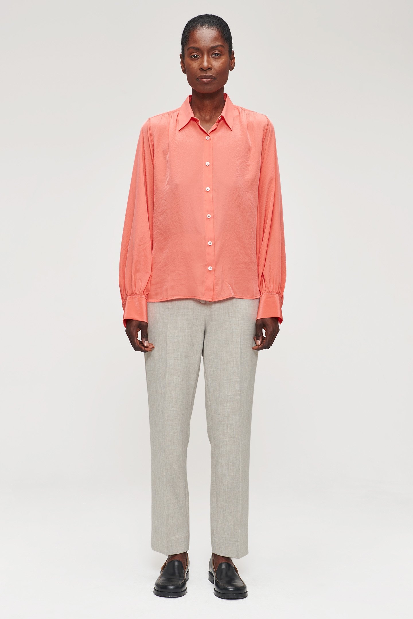 TECHNOSILK BLOUSE RADIANT CORAL 3