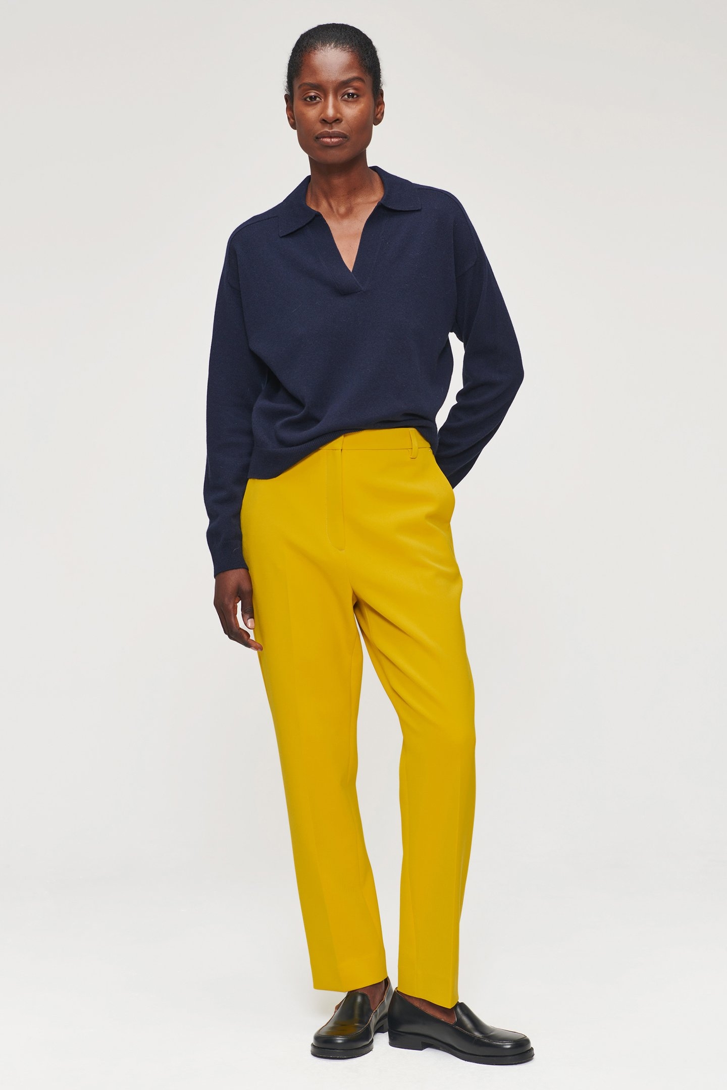 CROPPED CLASSIC PANTS TURMERIC 4