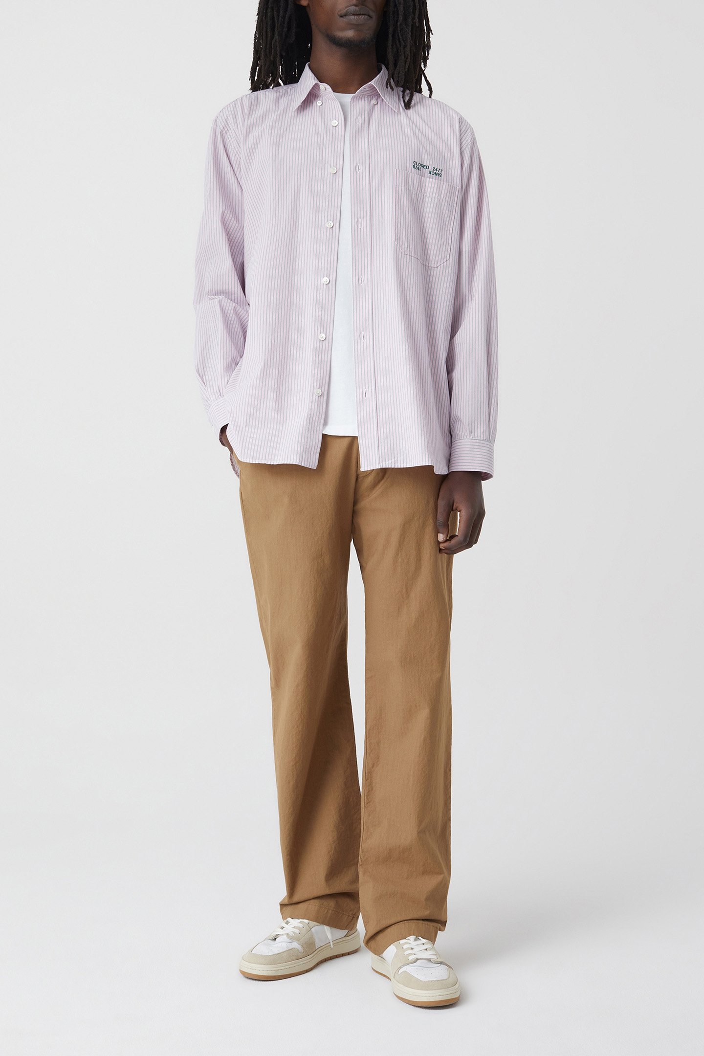 FORMAL ARMY SHIRT SHIRTS & BLOUSES PINK HYDRANGEA 3