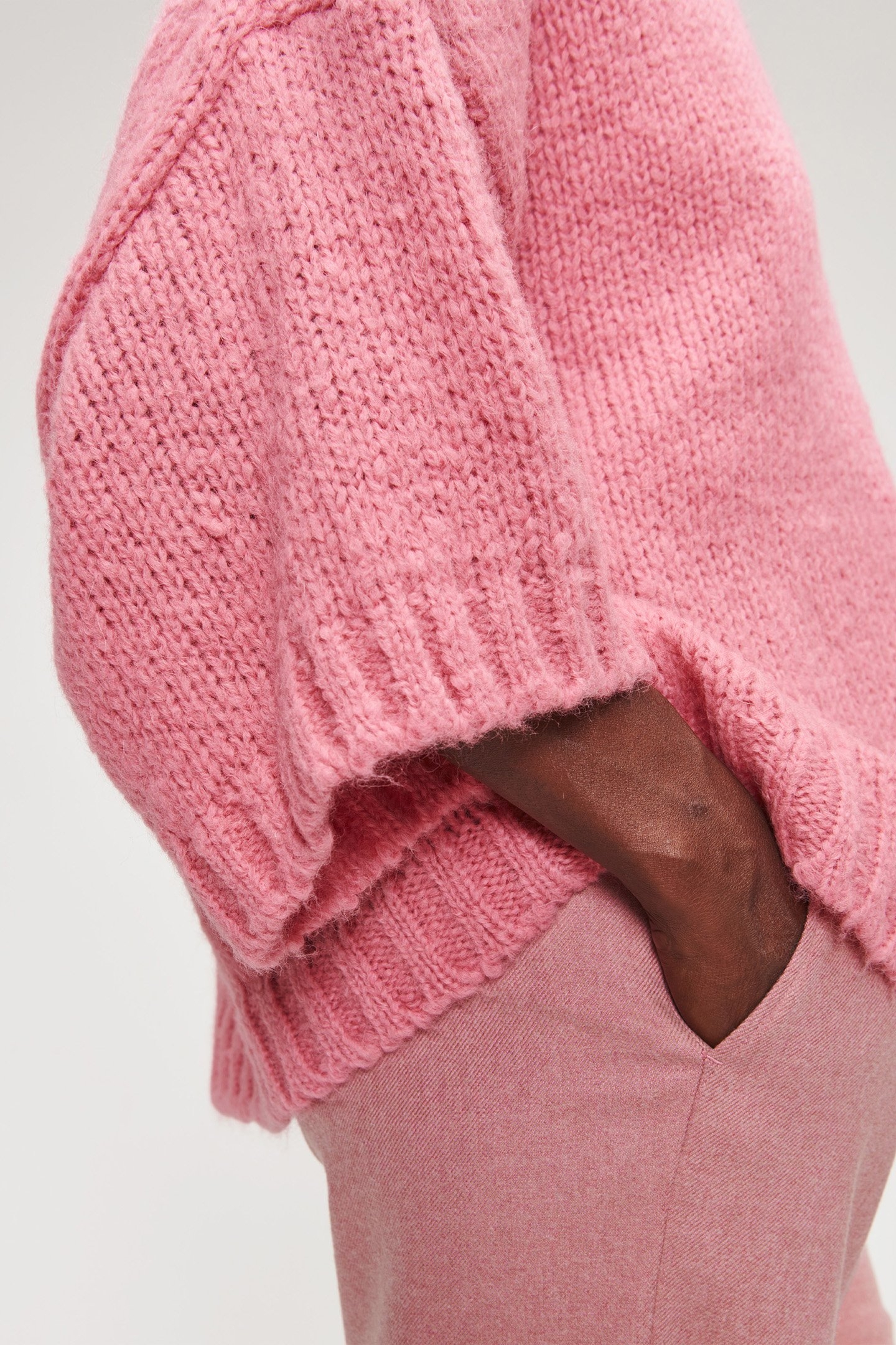 BRUSHED WO MIX OVERSIZED PULL PINK 6