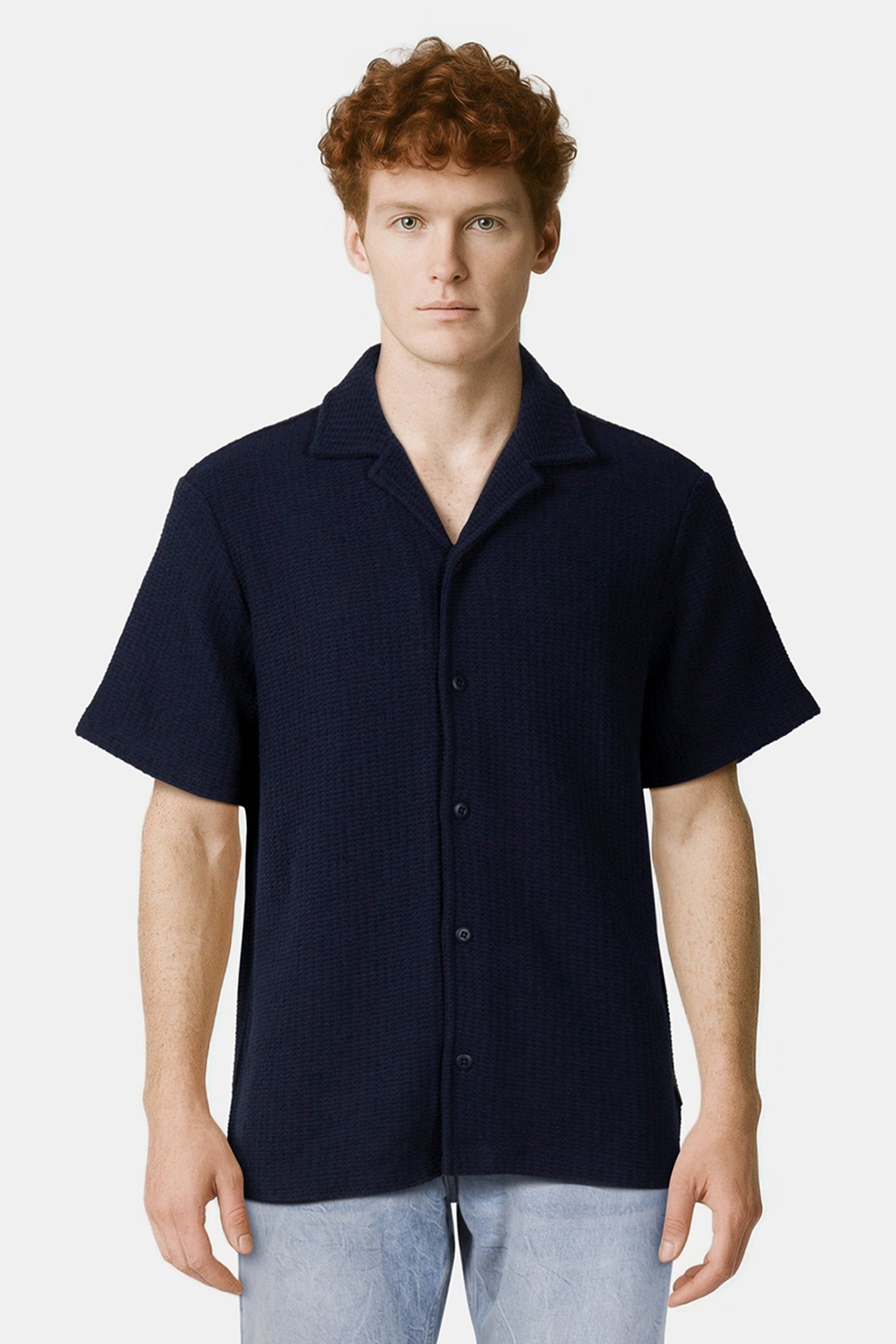 SS TUCK STITCH RELAX DARK SAPPHIRE 1