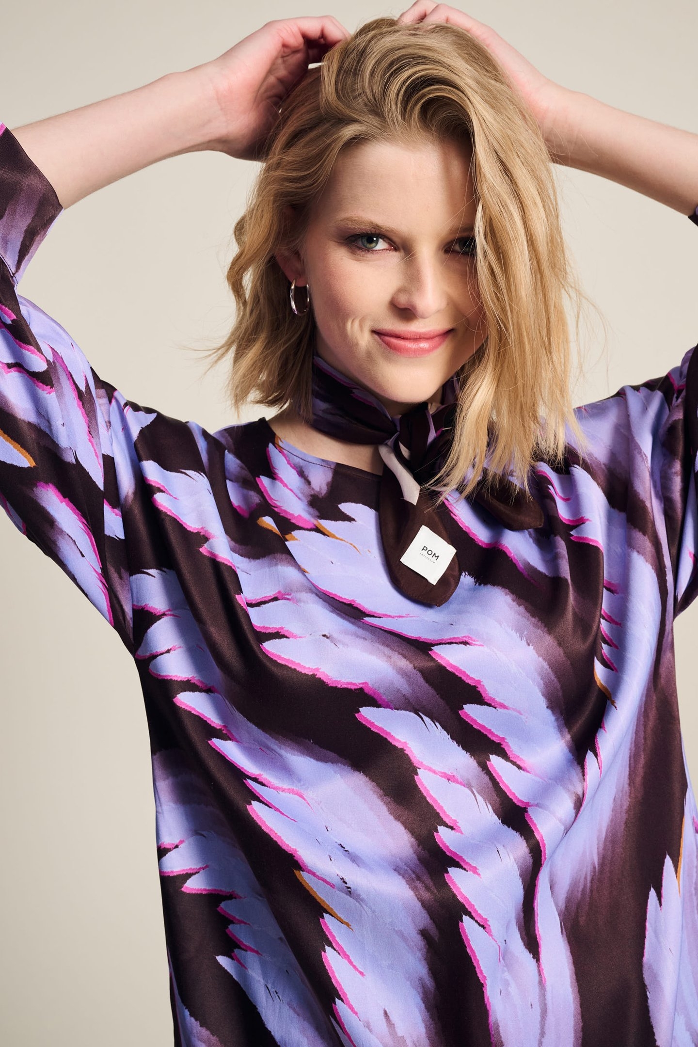 SHAWL - SILK FEATHERS BROWN 3