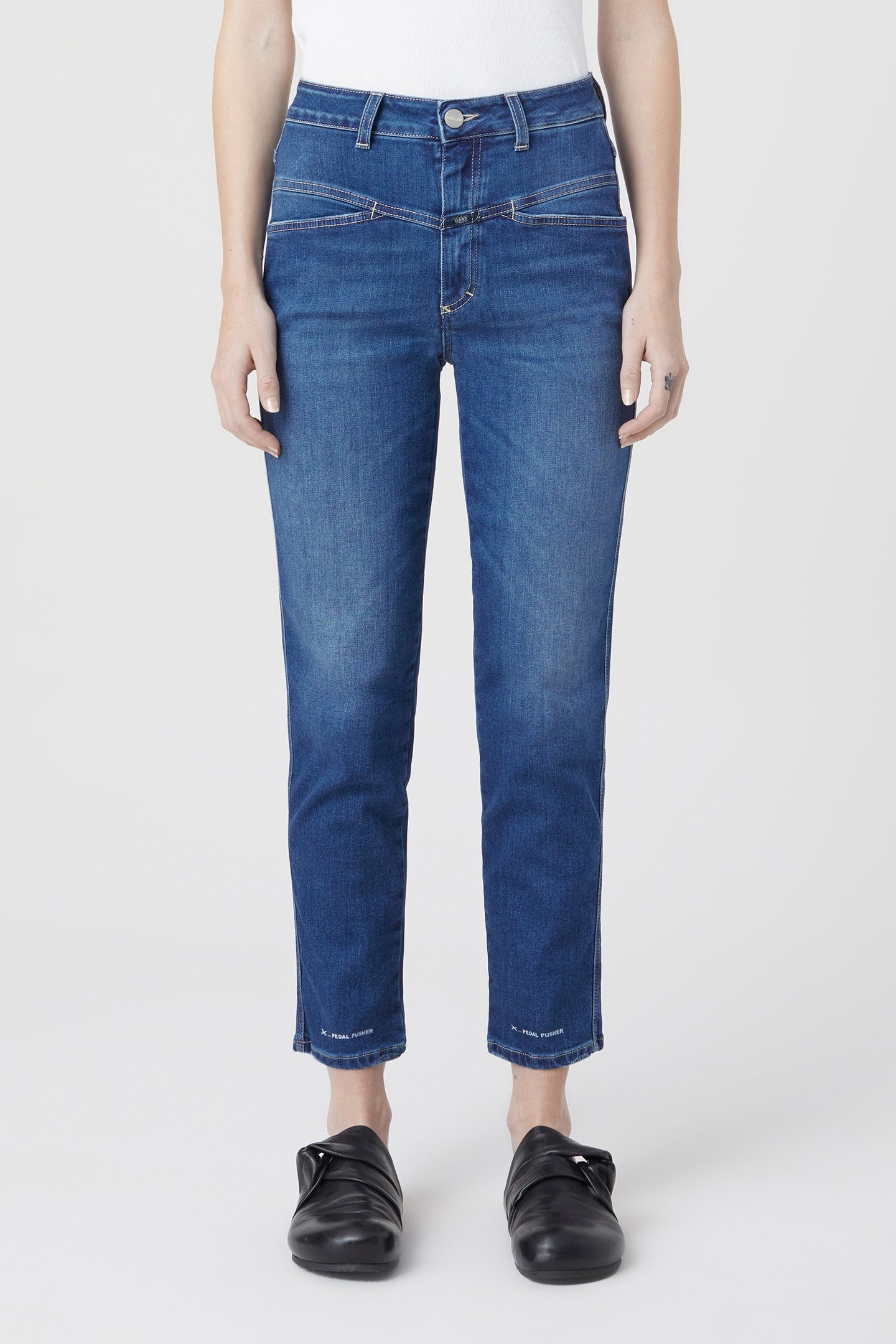 PEDAL PUSHER JEANS DARK BLUE 1