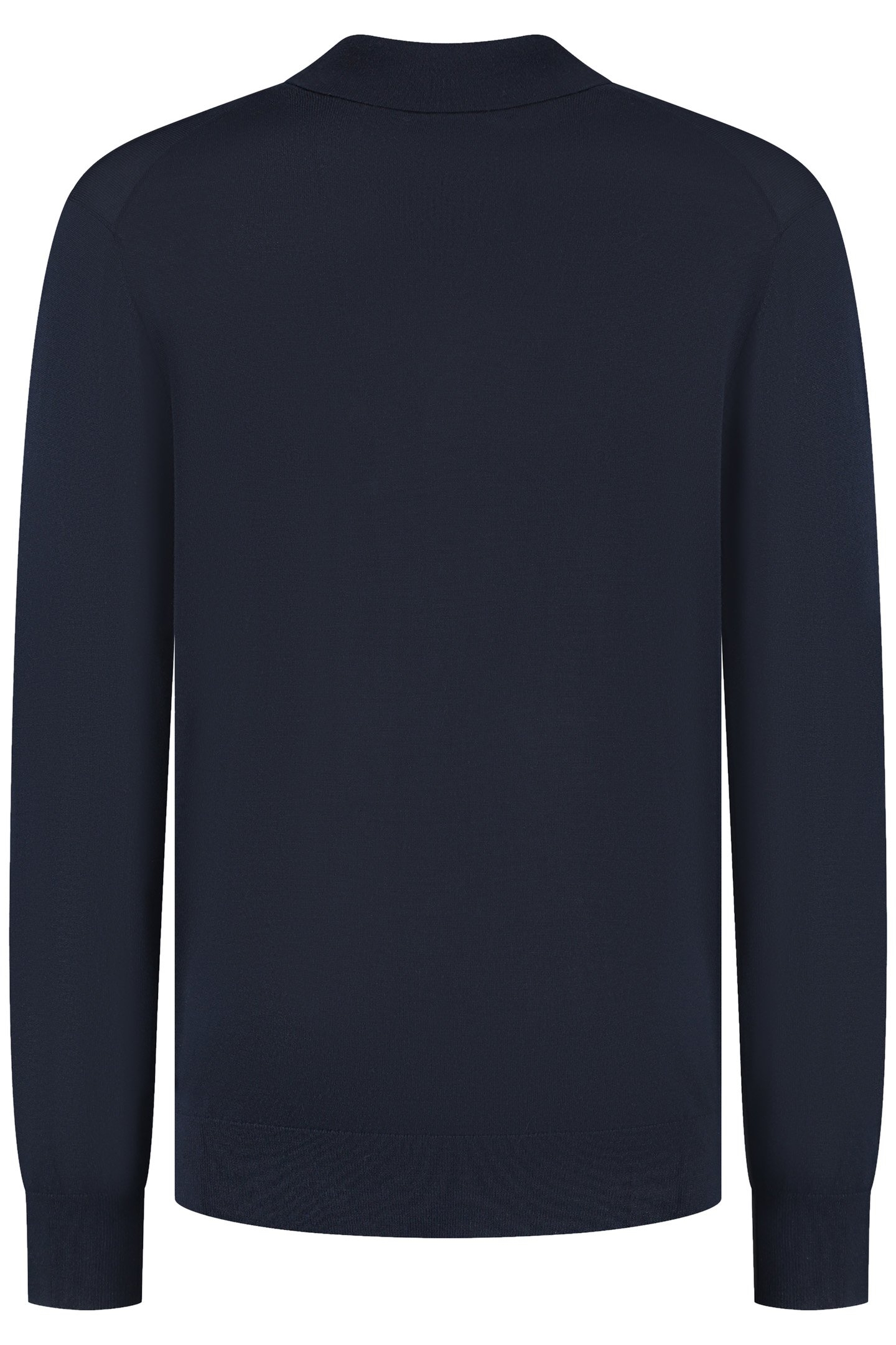 POLO LONG SLEEVE 100% MERINO NAVY BLUE 3