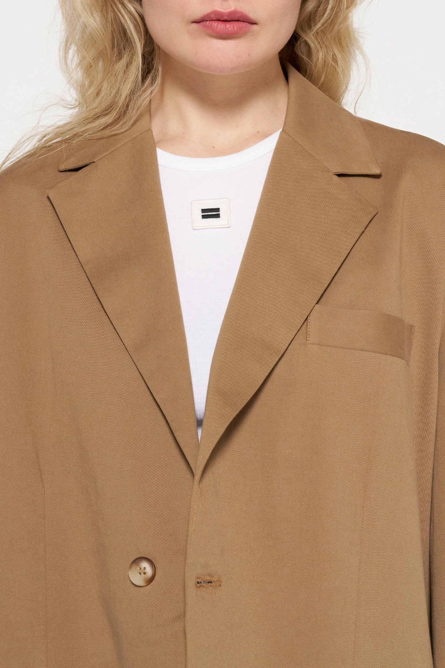 OVERSIZED BLAZER TWILL CEDAR BROWN 6