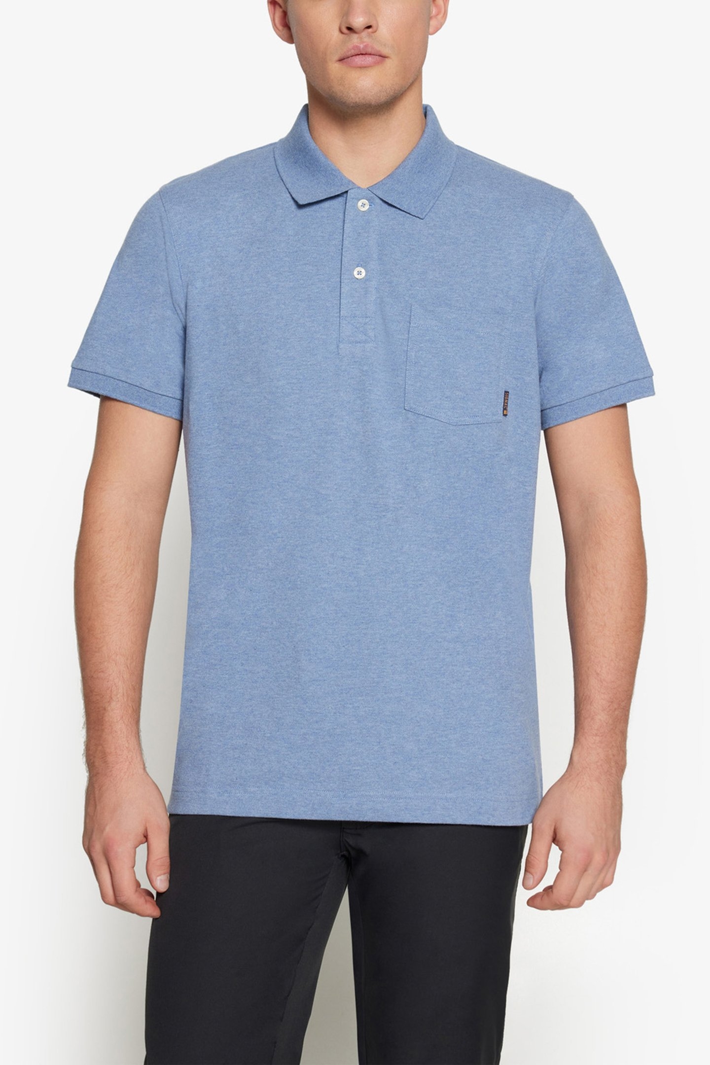 NICKYSI POCKET POLO CALM BLUE MELANGE 1