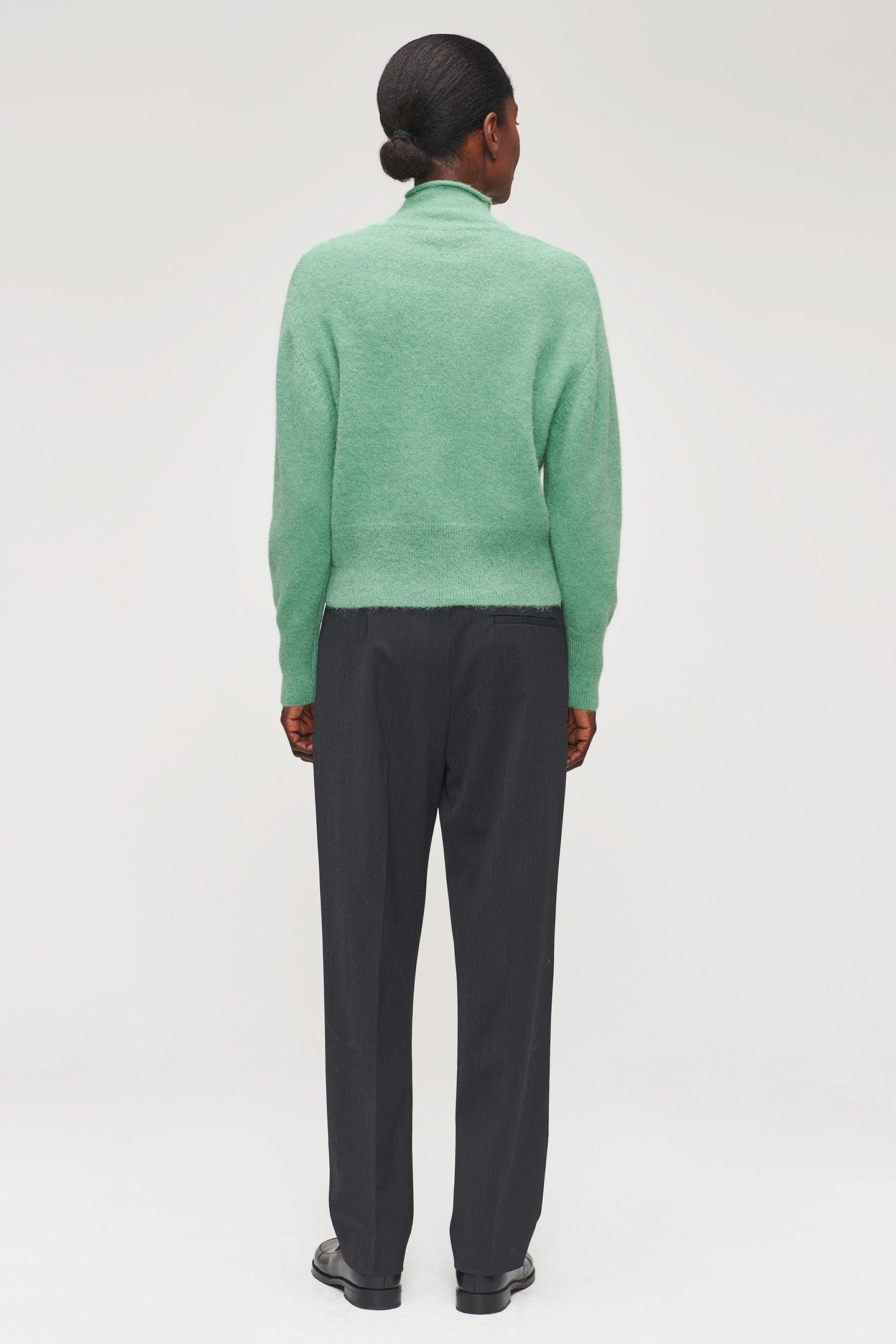 ALPACA FUNNEL NECK PULLOVER JADE 4