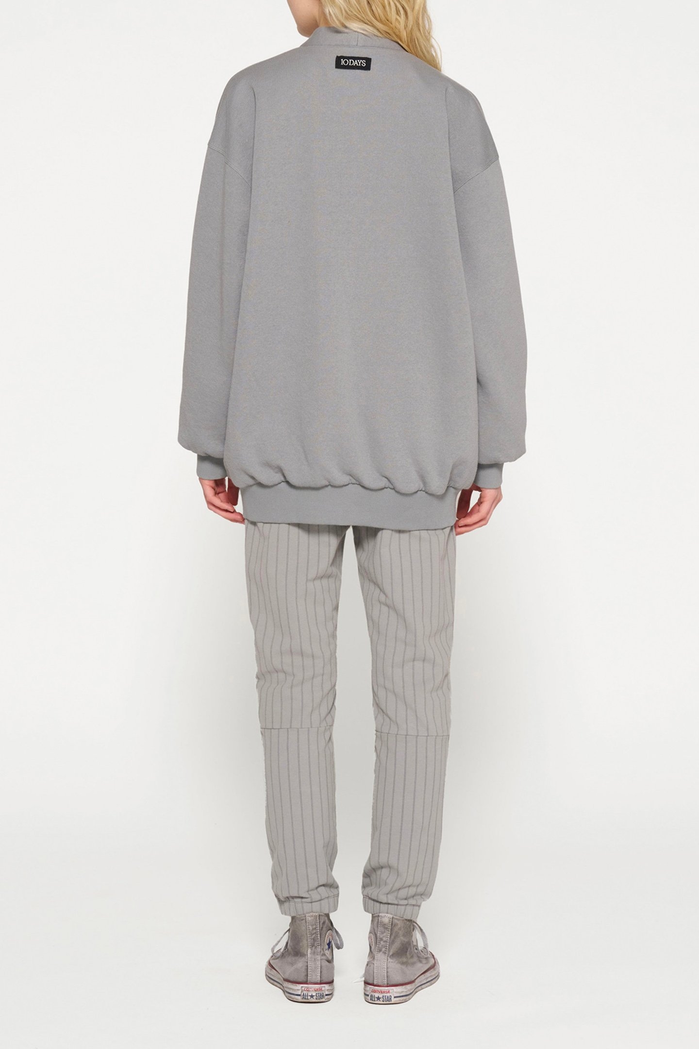 CROPPED JOGGER PINSTRIPE GRAPHITE 3