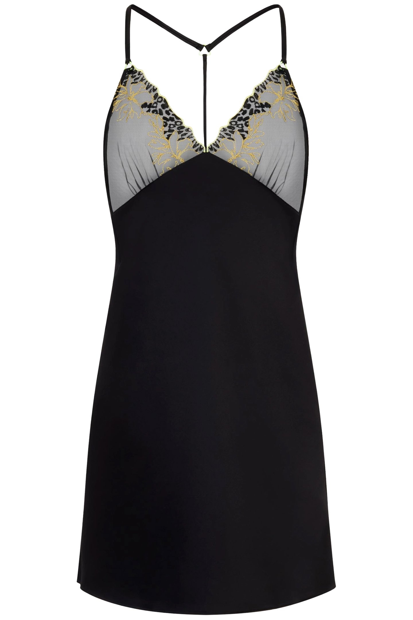 NW 1P NIGHTDRESS BLACK/YELLOW 3