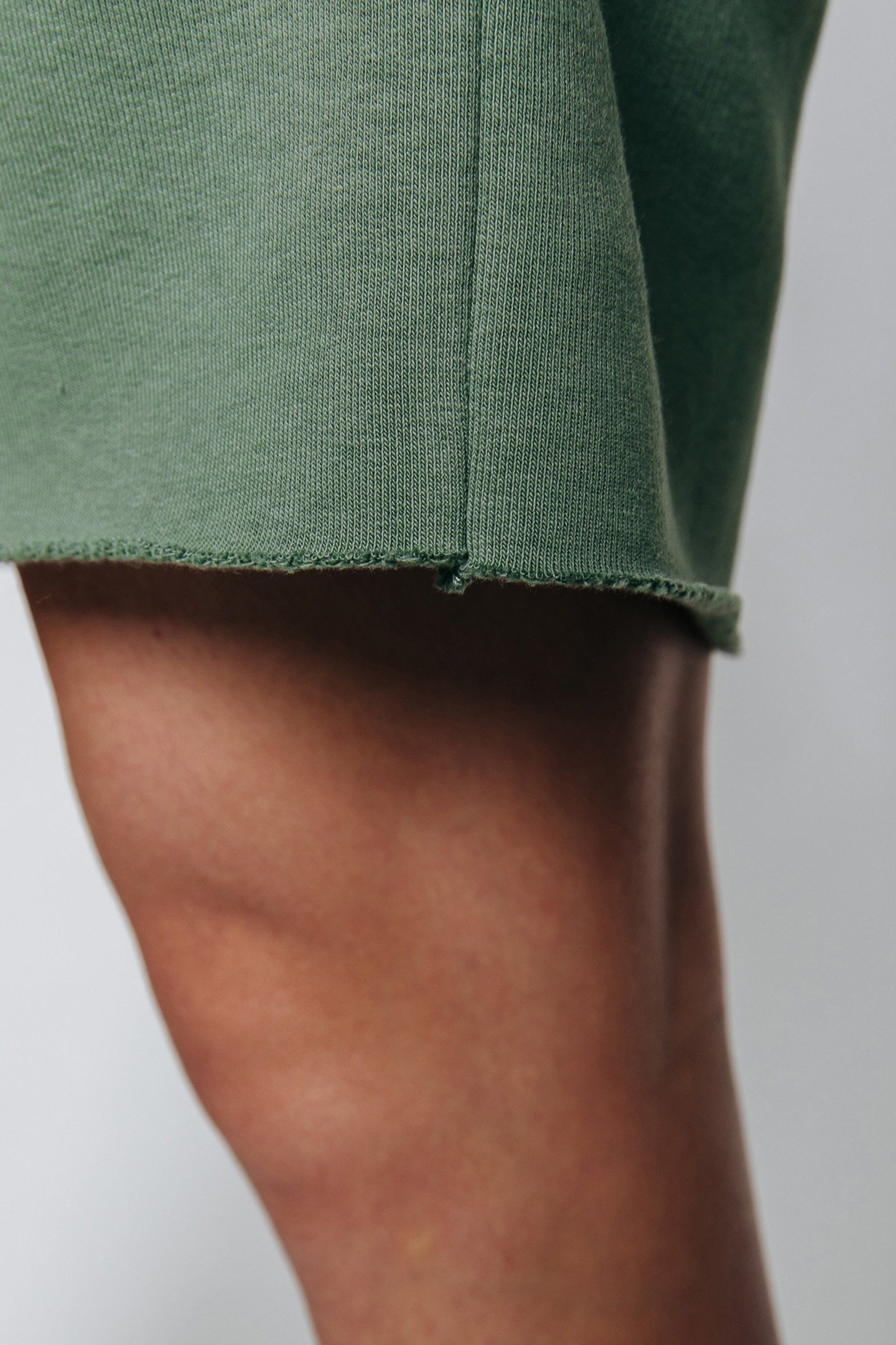 LOGO HOODIE DRESS DARK GREEN 5