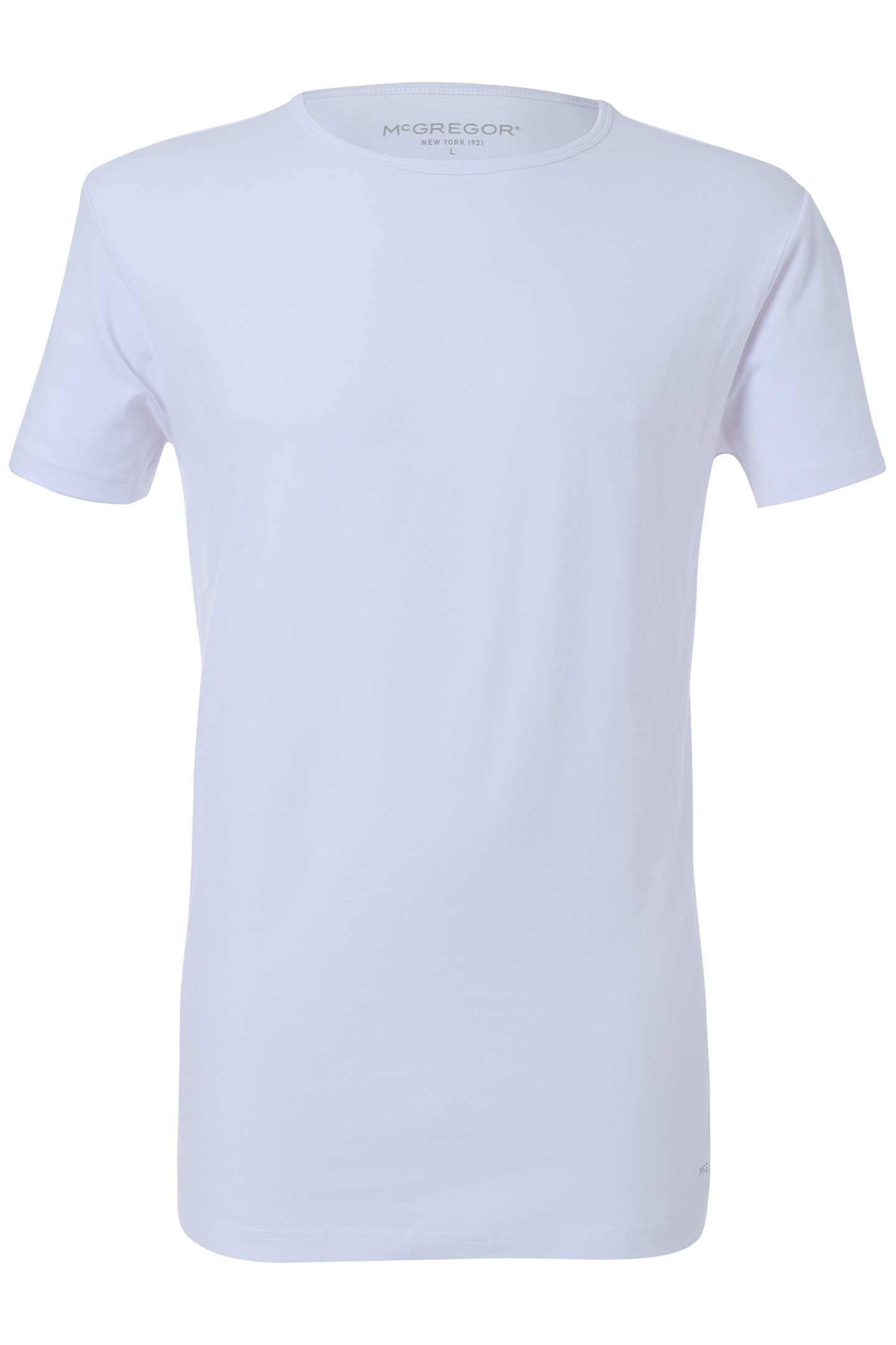 MCGREGOR - PREMIUM STRETCH T-SHIRT - O-NECK - 4-PACK WHITE 3