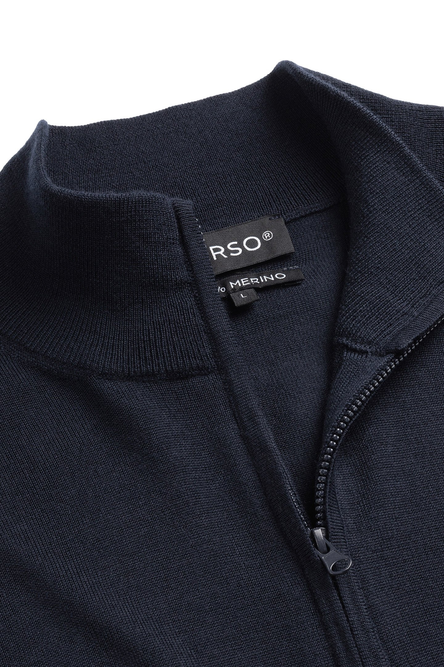 ZIP UP 100% MERINO NAVY BLUE 6