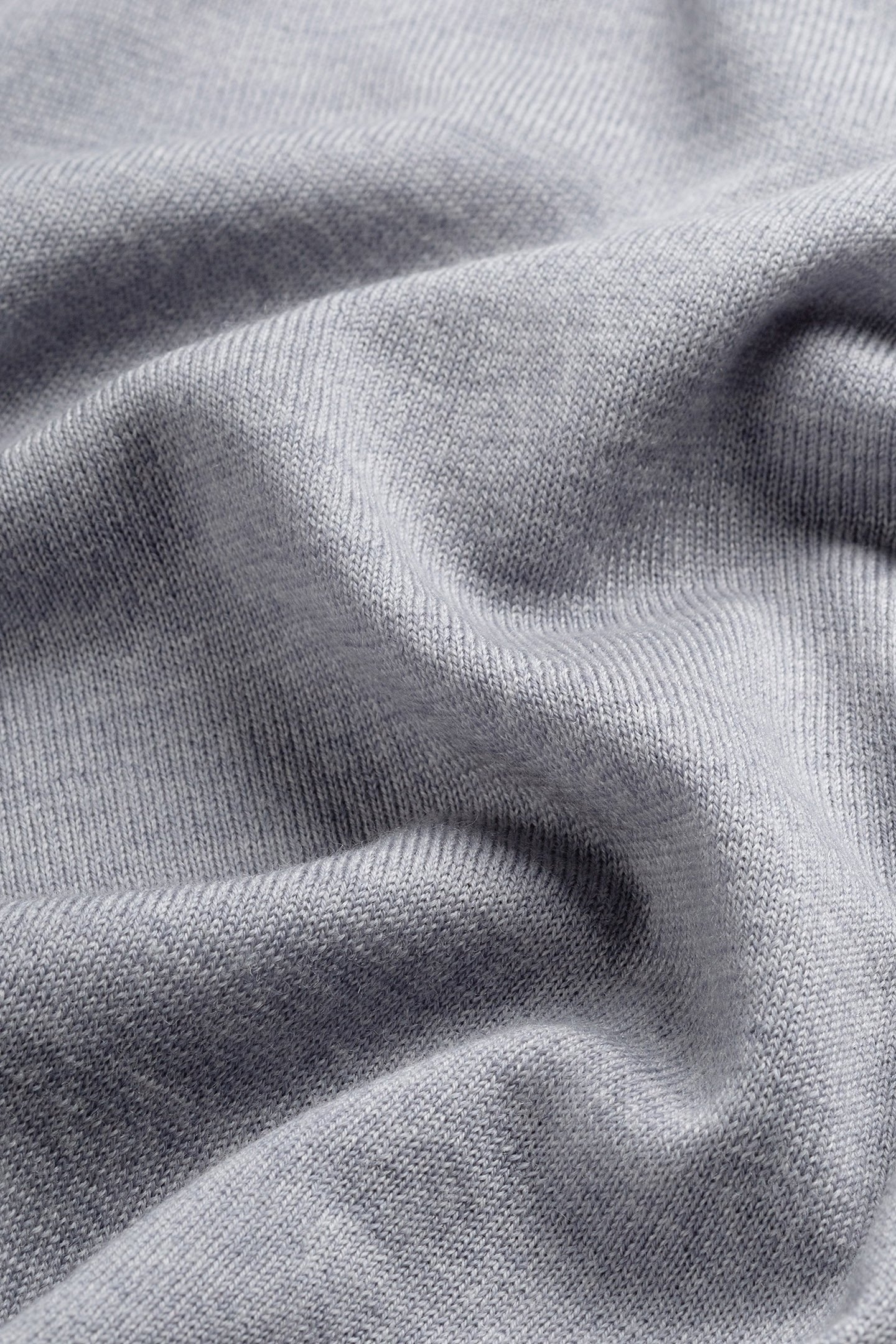 POLO LONG SLEEVE 100% MERINO MOONSTONE GREY 7