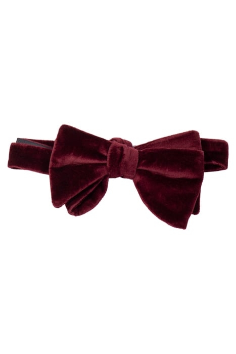 VELVET BOW TIE BORDEAUX 2