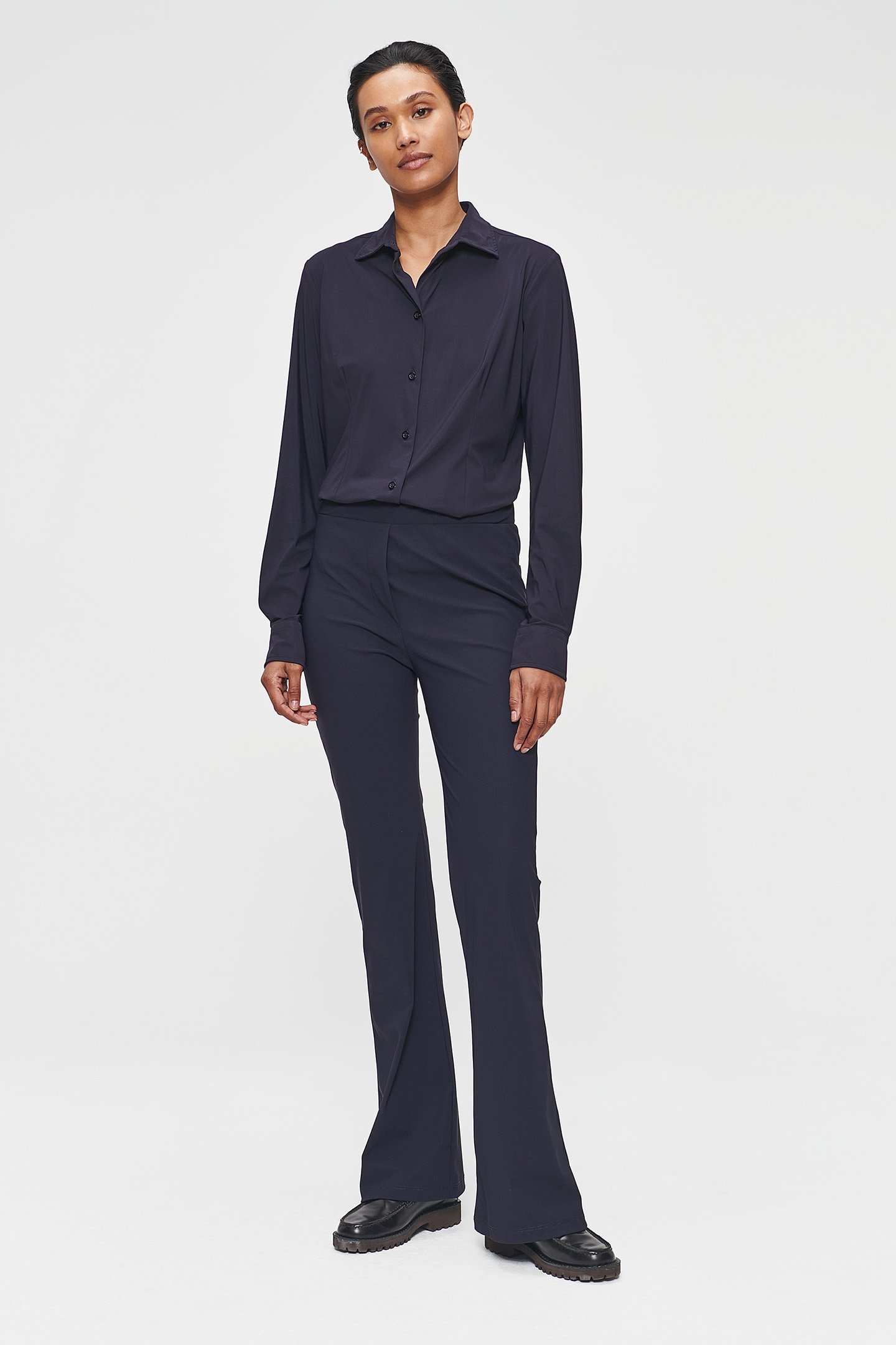 JERSEY JAZZ PANTS INK BLUE 2