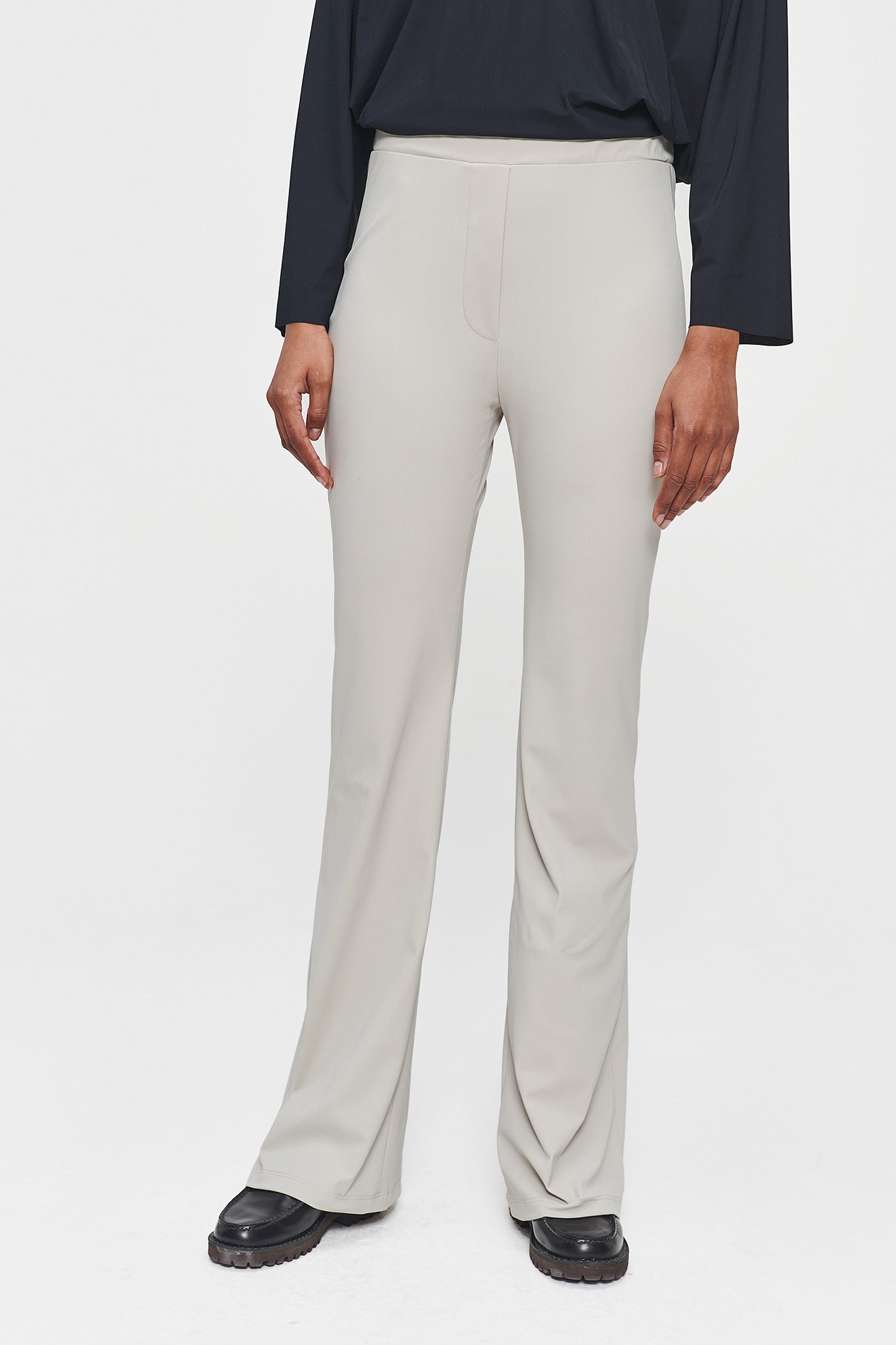 JERSEY JAZZ PANTS STONE 1