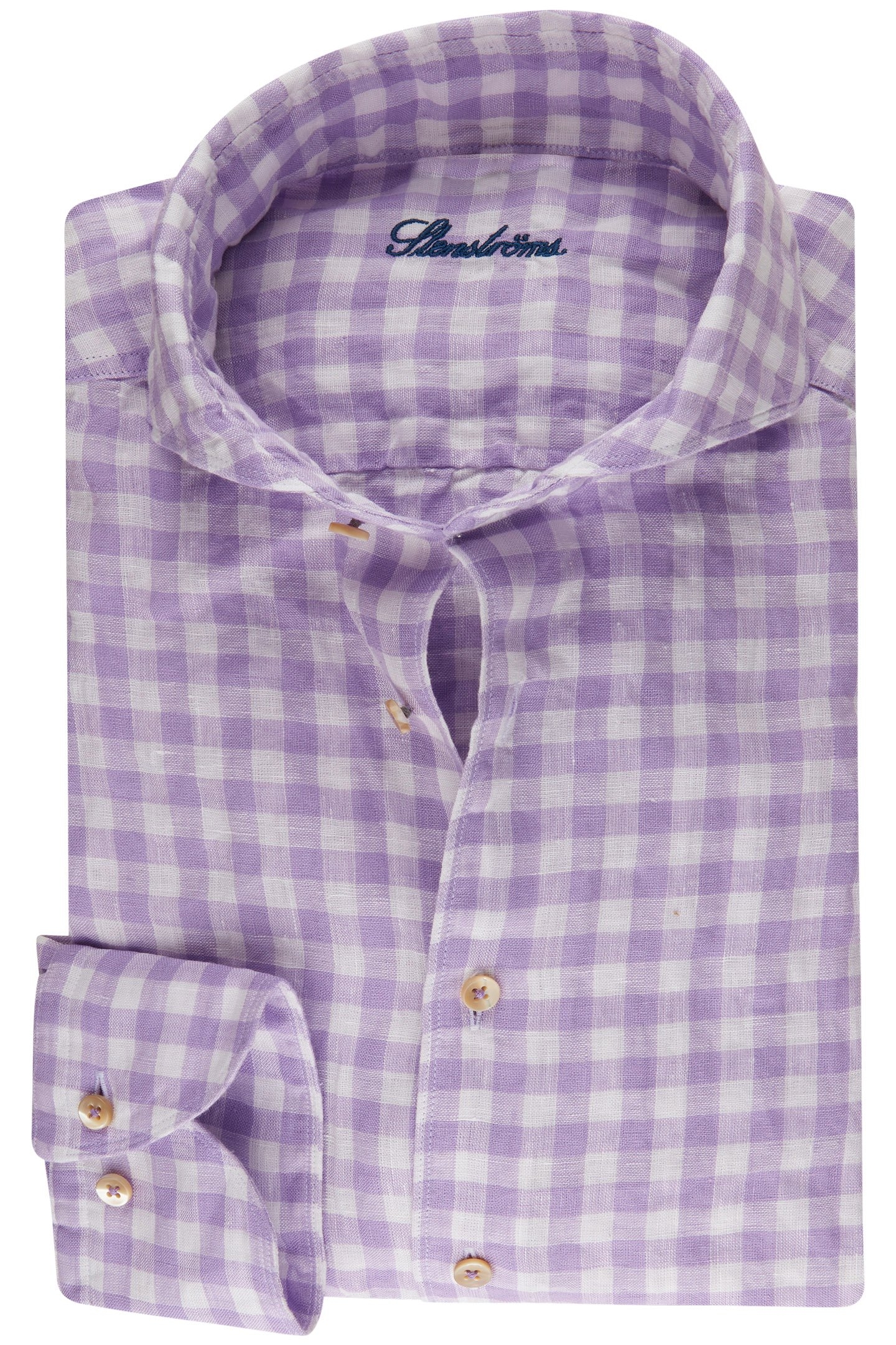 FITTED BODY/22, RC CUFF, SPORT LIGHT PURPLE CHECK 1