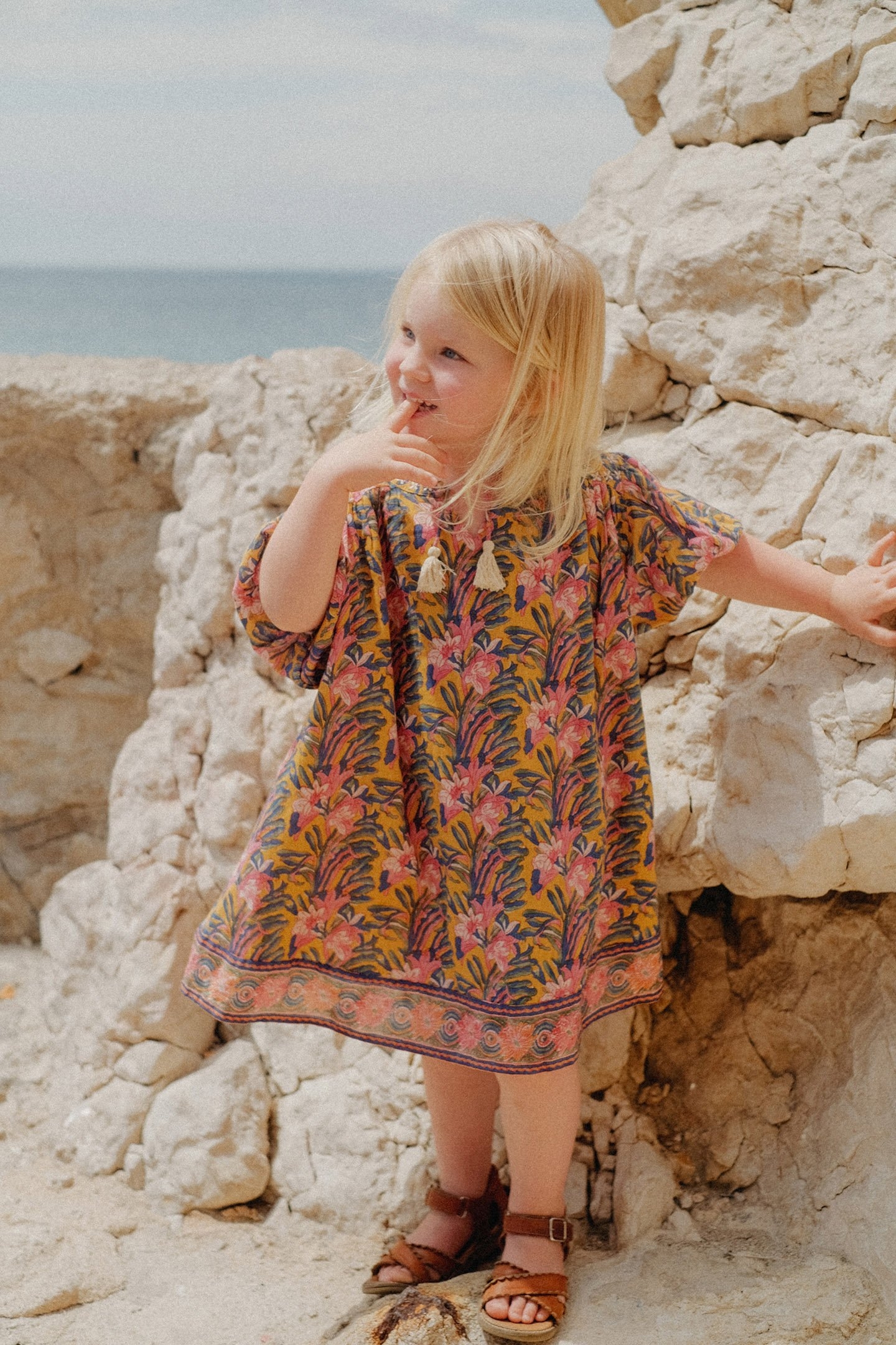 DRESS EUGENIE HONEY FLOWER 1