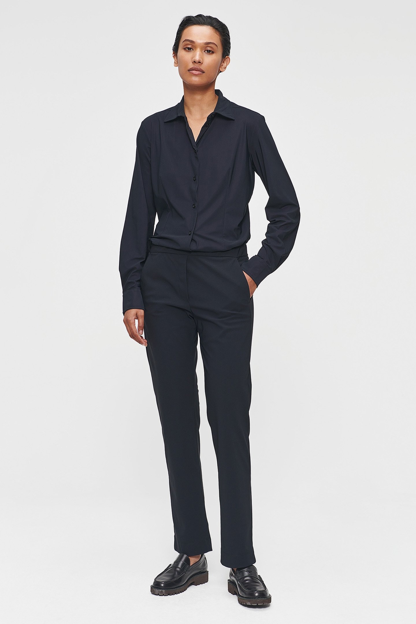 IT JERSEY WAISTED SHIRT BLACK 2