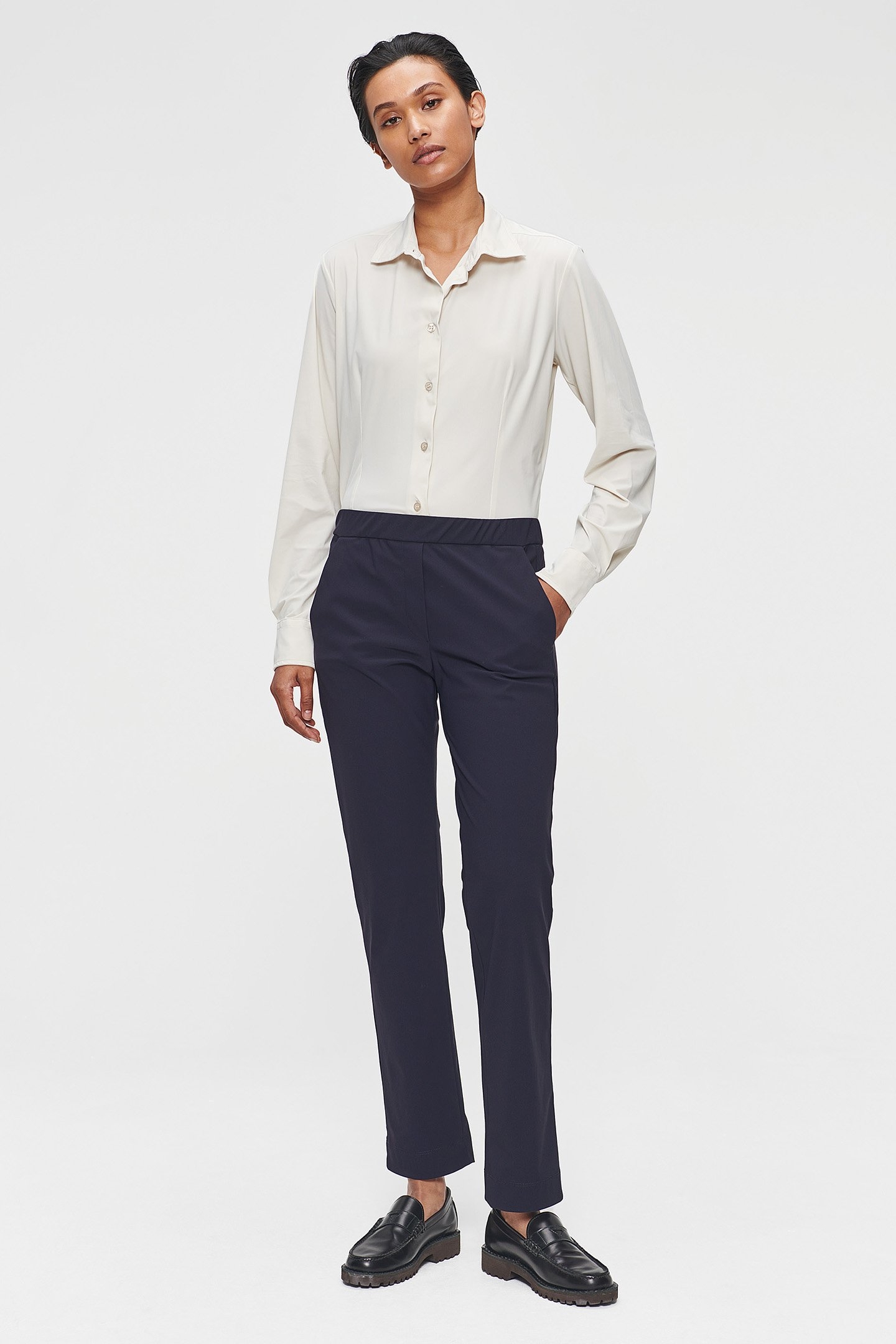 IT JERSEY WAISTED SHIRT EGGSHELL 2