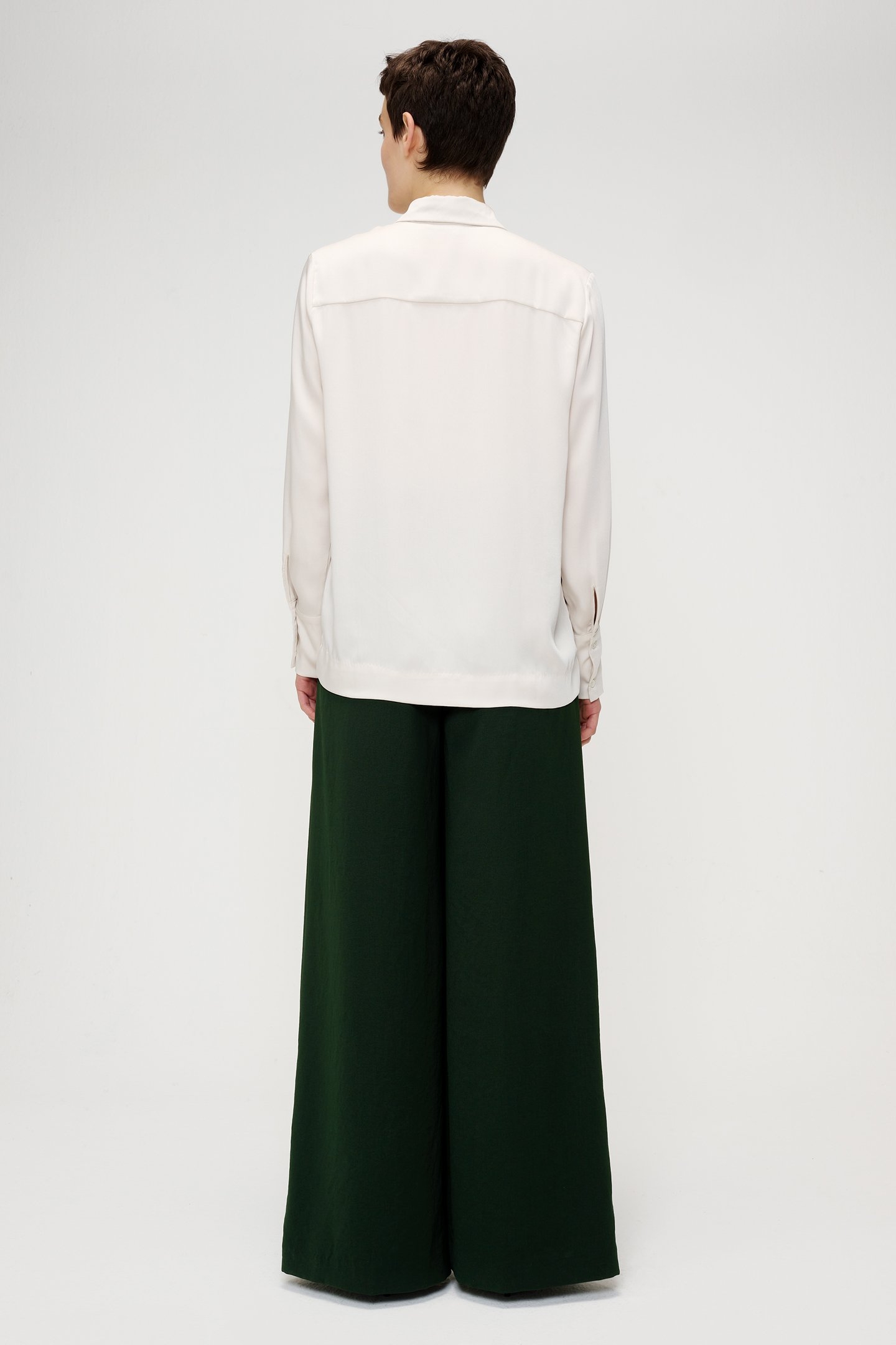 JAPANESE SATIN FLUID SHIRT OFF WHITE 3