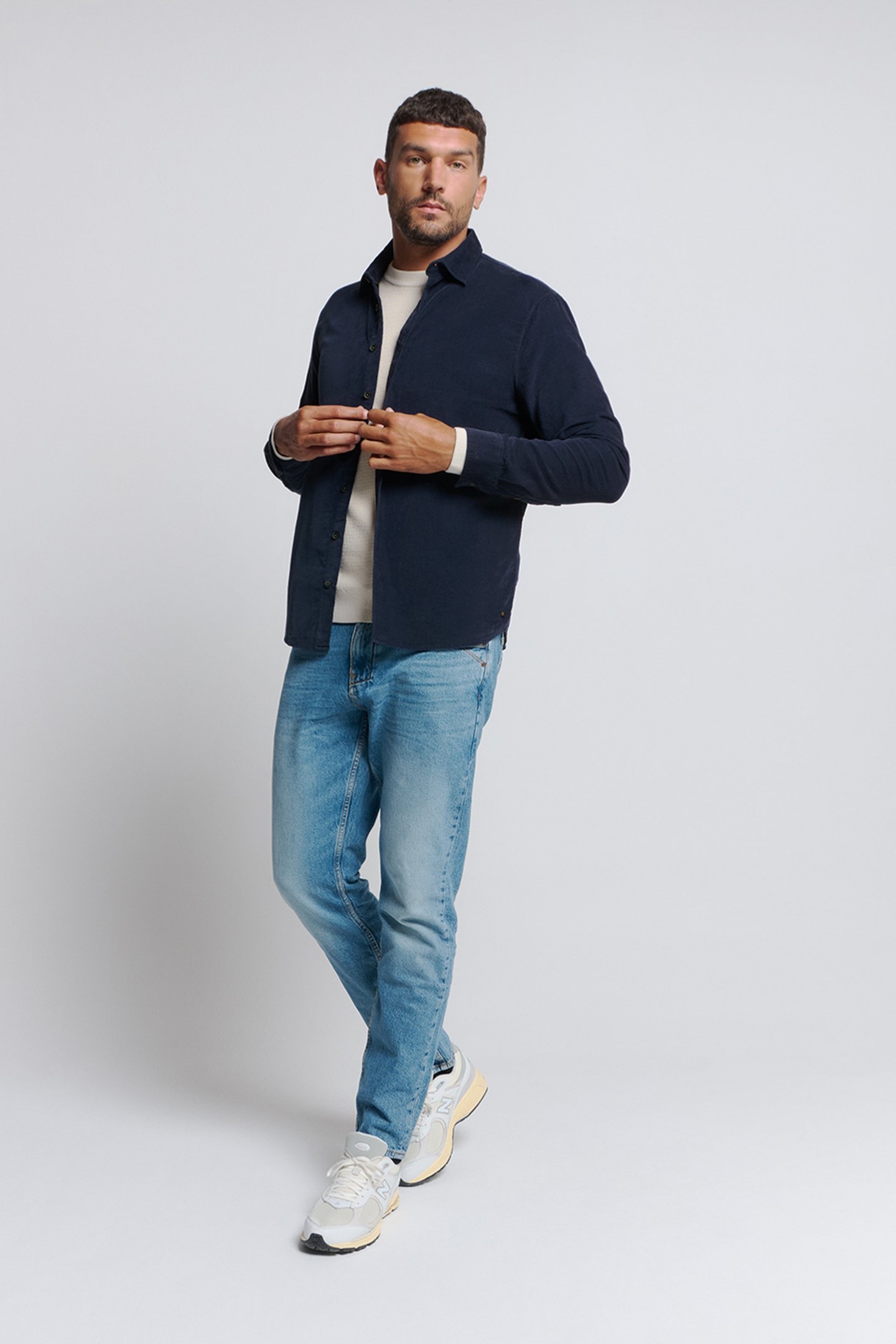 SHIRT VELVET CORDUROY BLUEBERRY 3