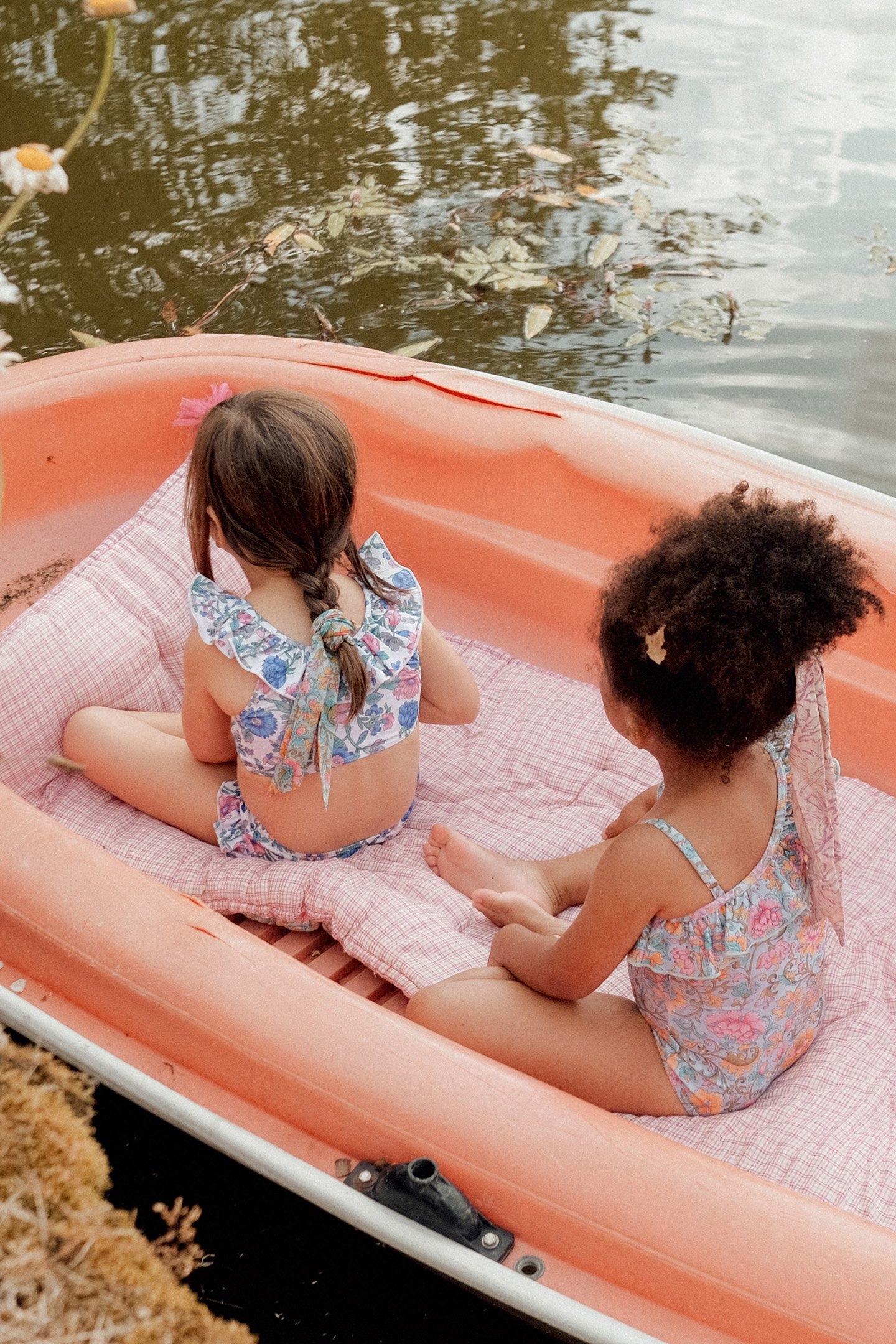 BATHING SUIT AUDREY WATER RIVER FLOWERS 4