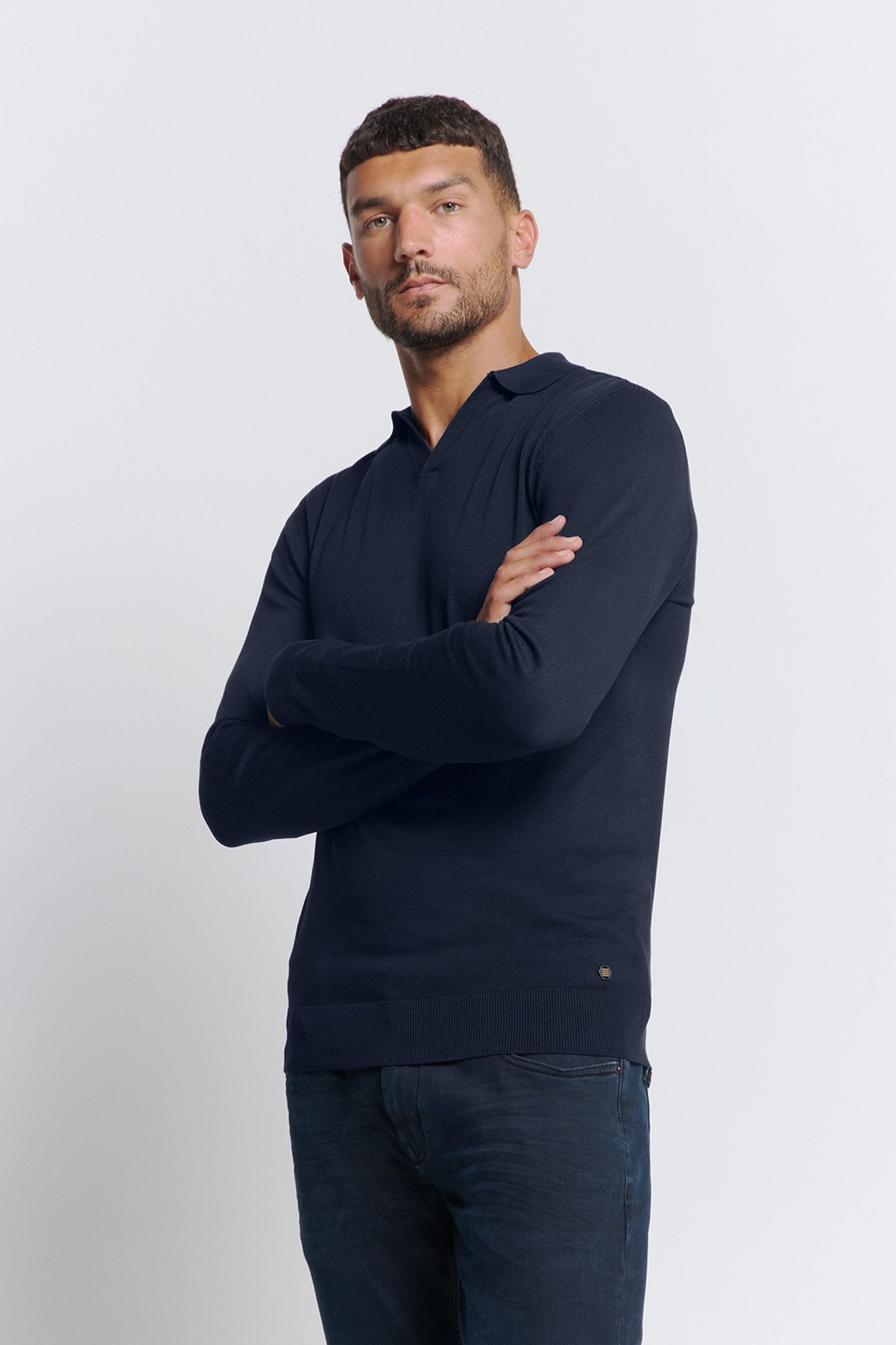 PULLOVER POLO BLUEBERRY 1