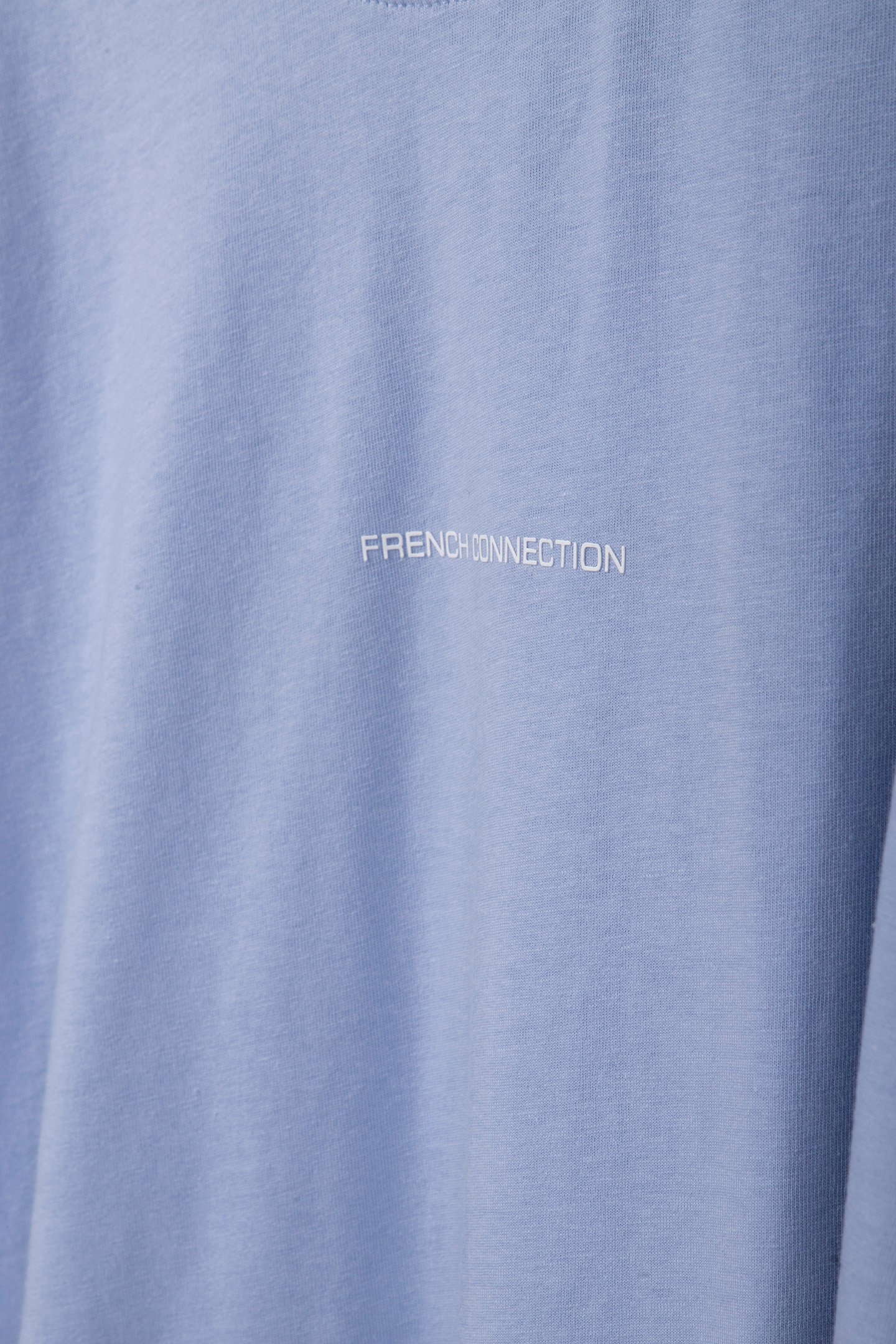 FRENCH CONNECTION TEE WASHED BLUE/WHITE 4