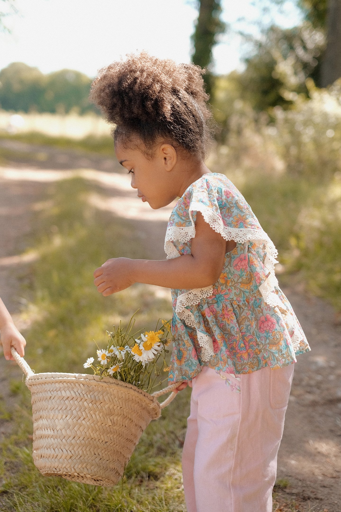 BLOUSE INES WATER RIVER FLOWERS 3