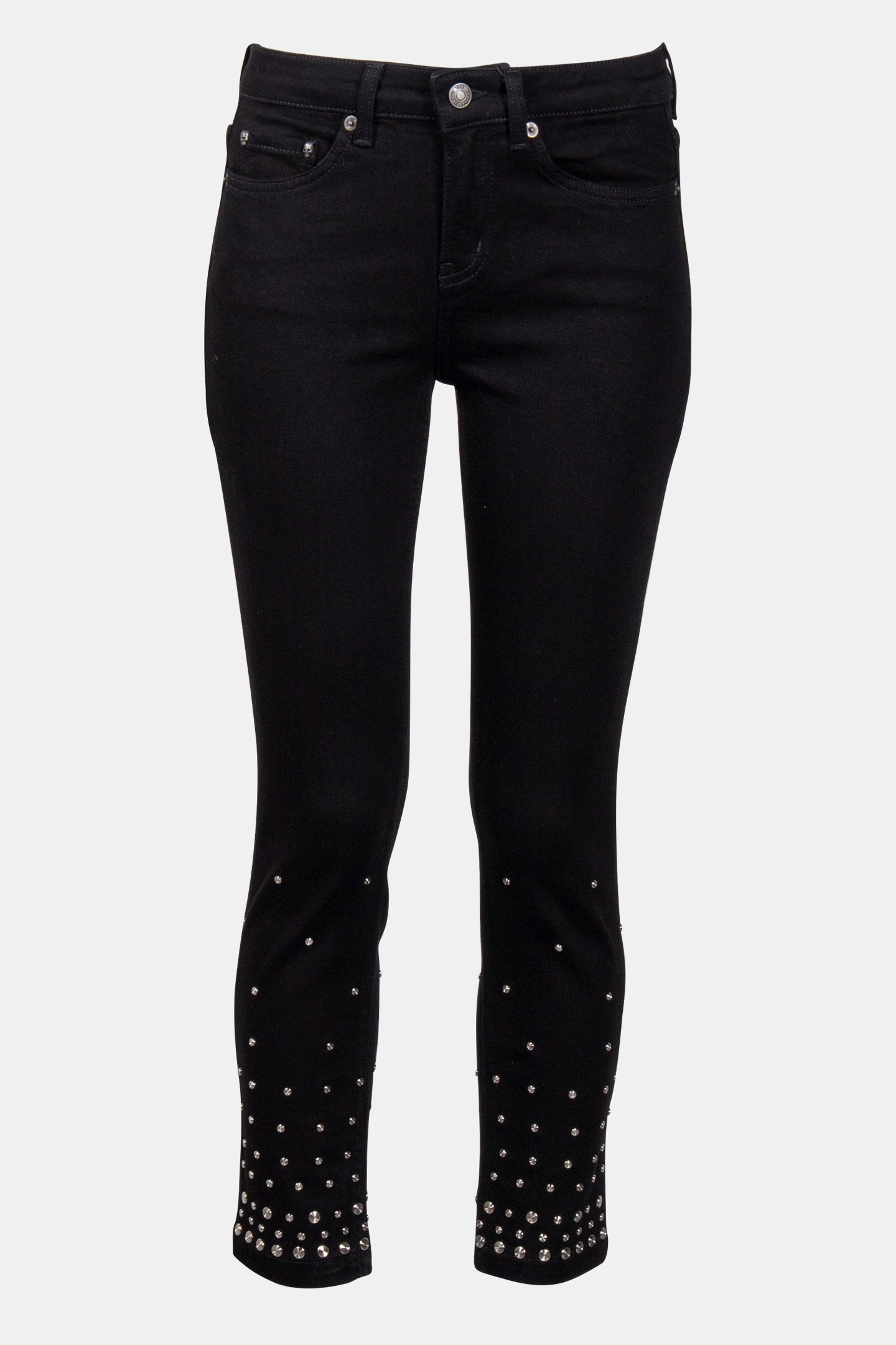 DENIM PANTS WITH STUDDED DETAILS BLACK 3
