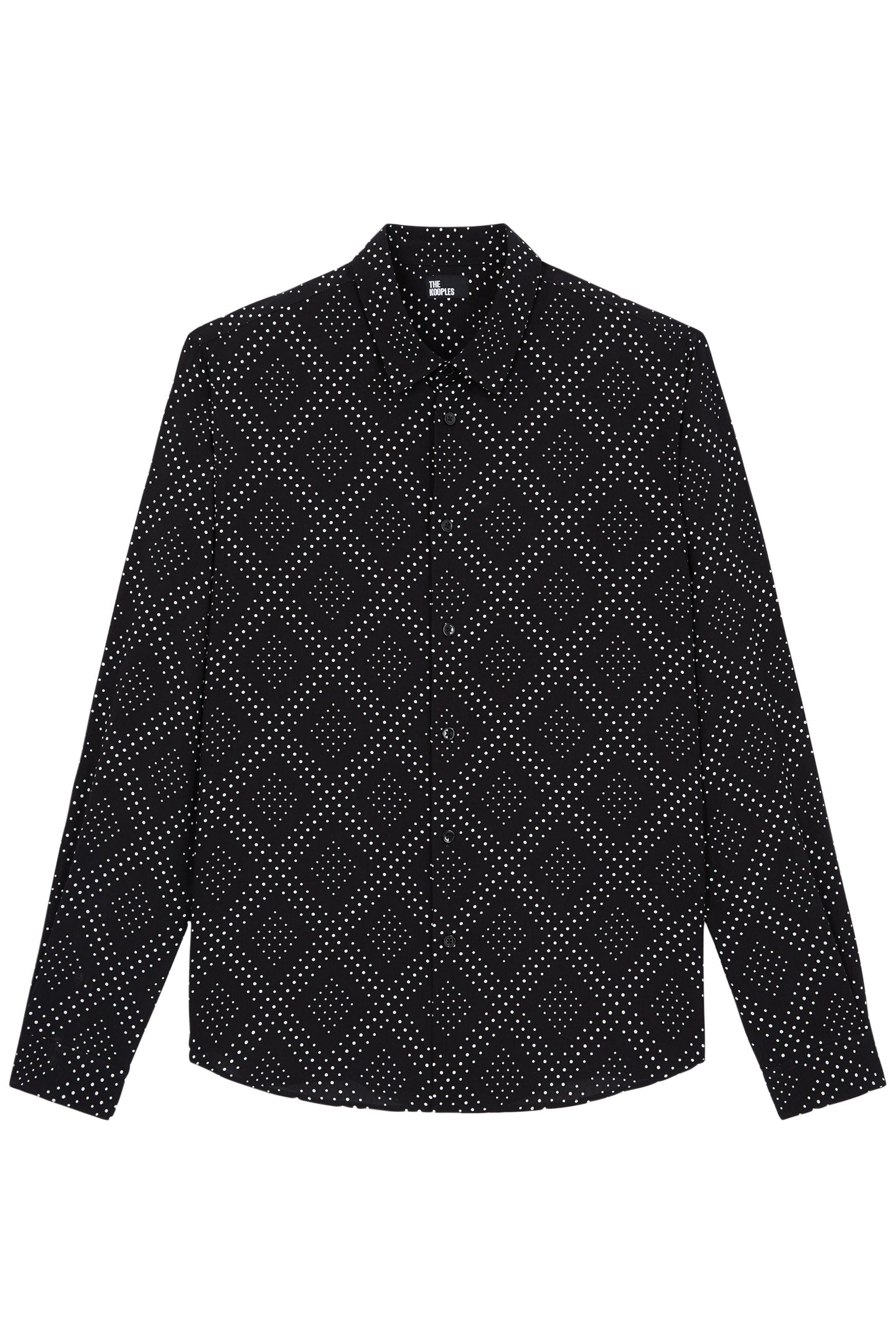 CHEMISE SLIM D BLACK WHITE 1