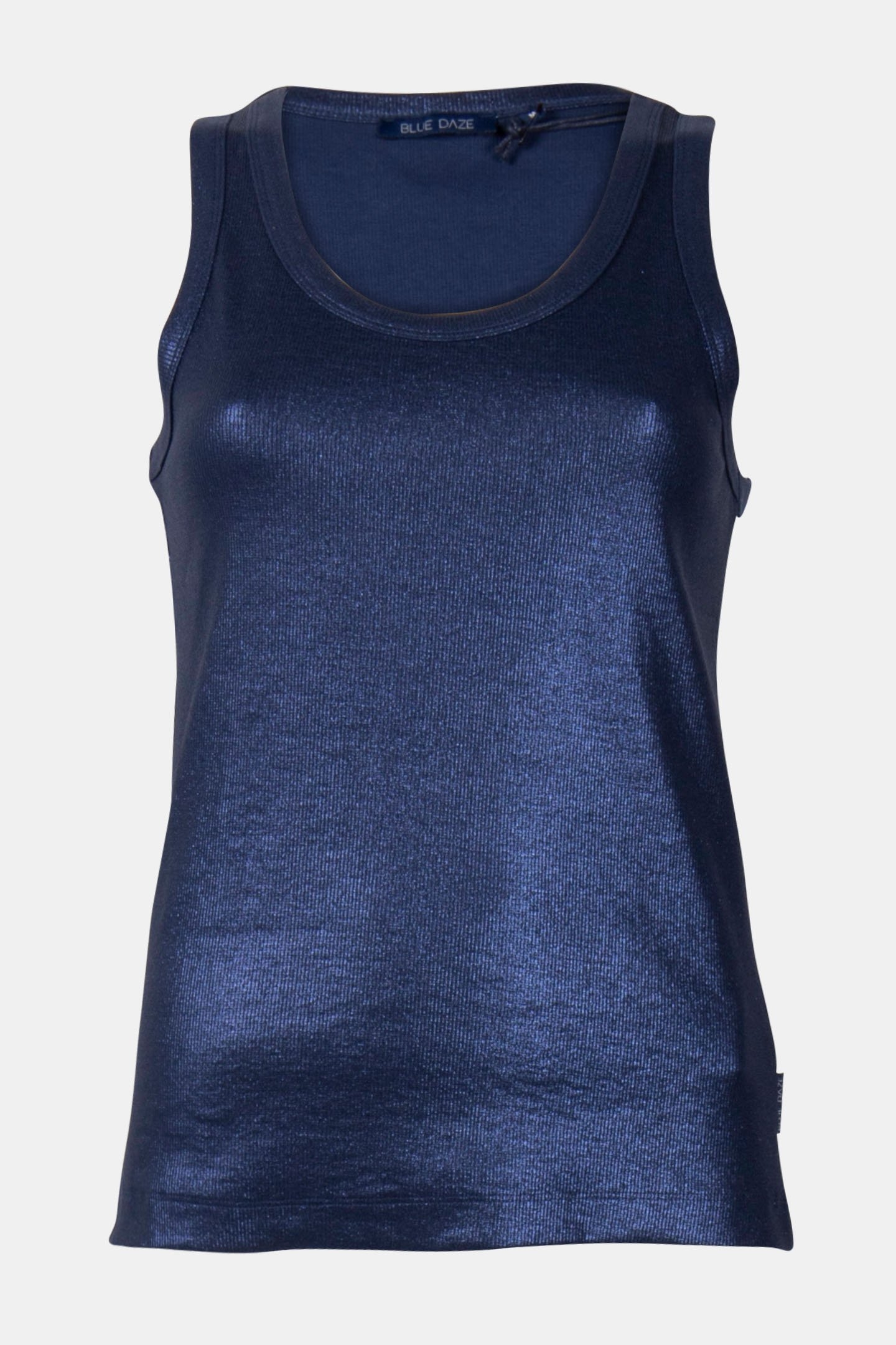 RIB TANKTOP COTTON RIB MIDNIGHT BLUE 3