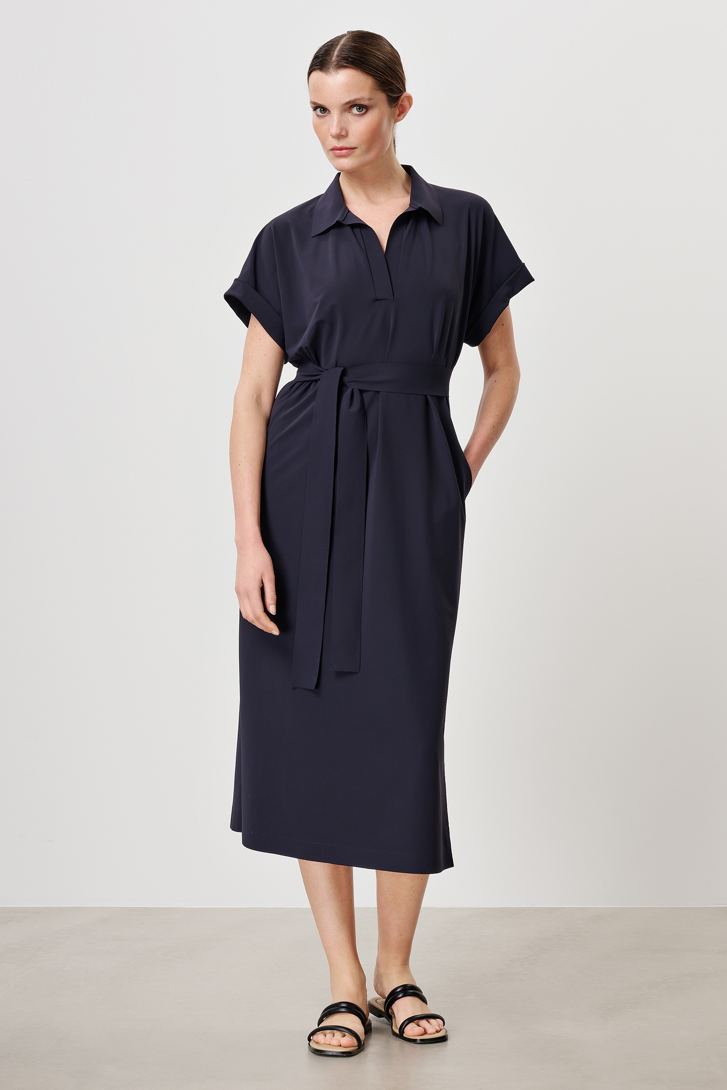 CHELSEA POLO DRESS INK BLUE 3