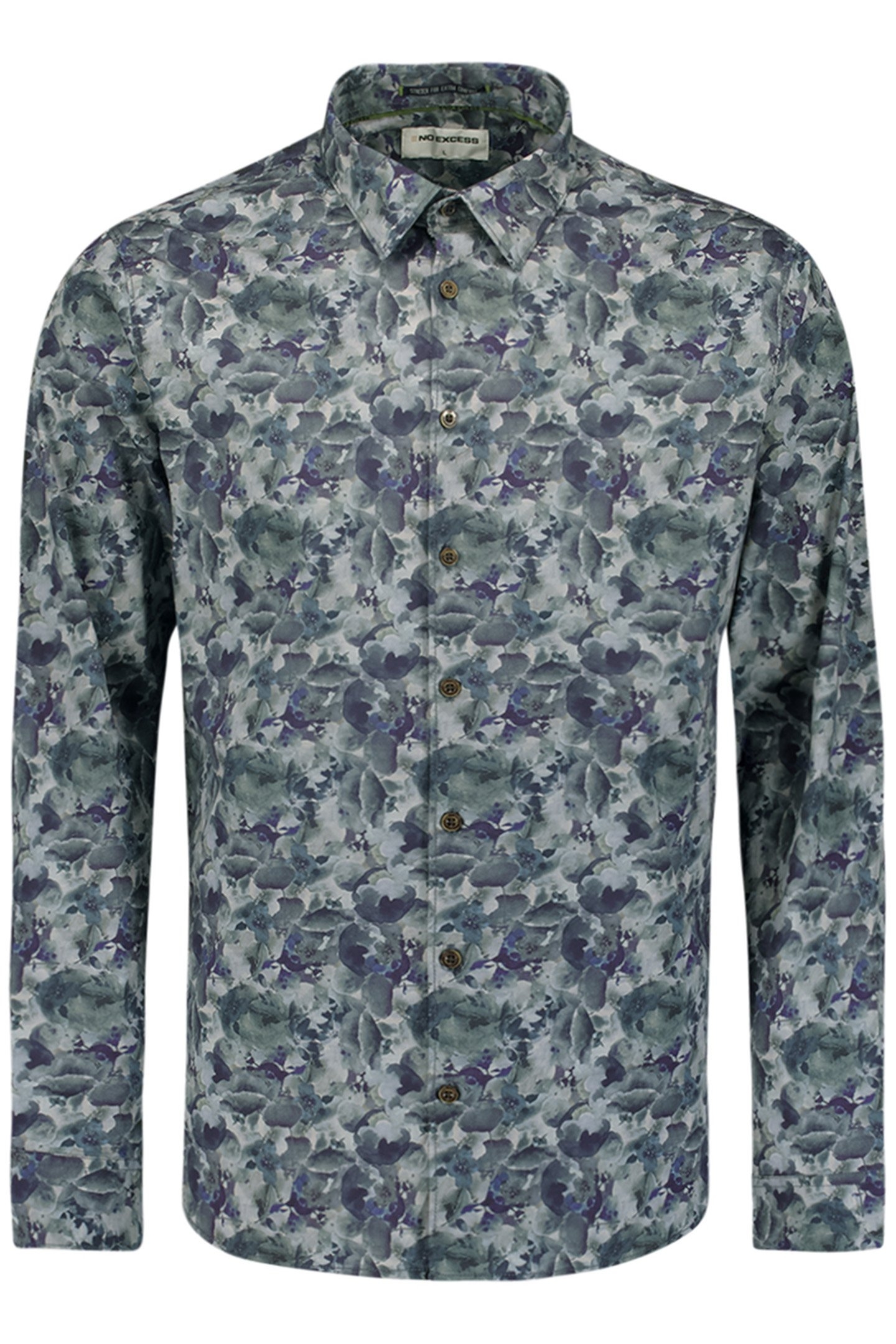 SHIRT STRETCH ALLOVER PRINTED BLUEBERRY 4