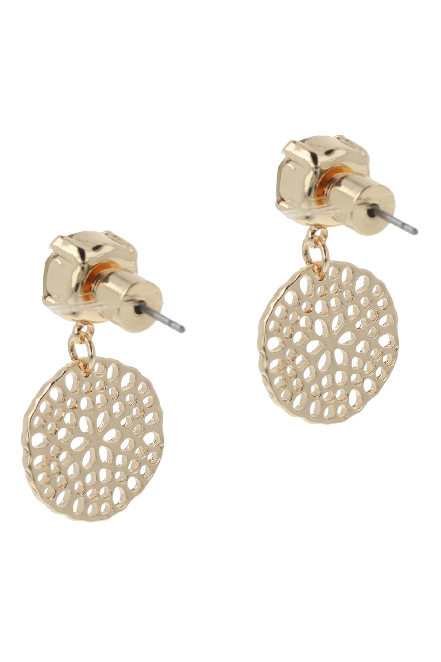 FLOWER DISC CRYSTAL EARRINGS 2