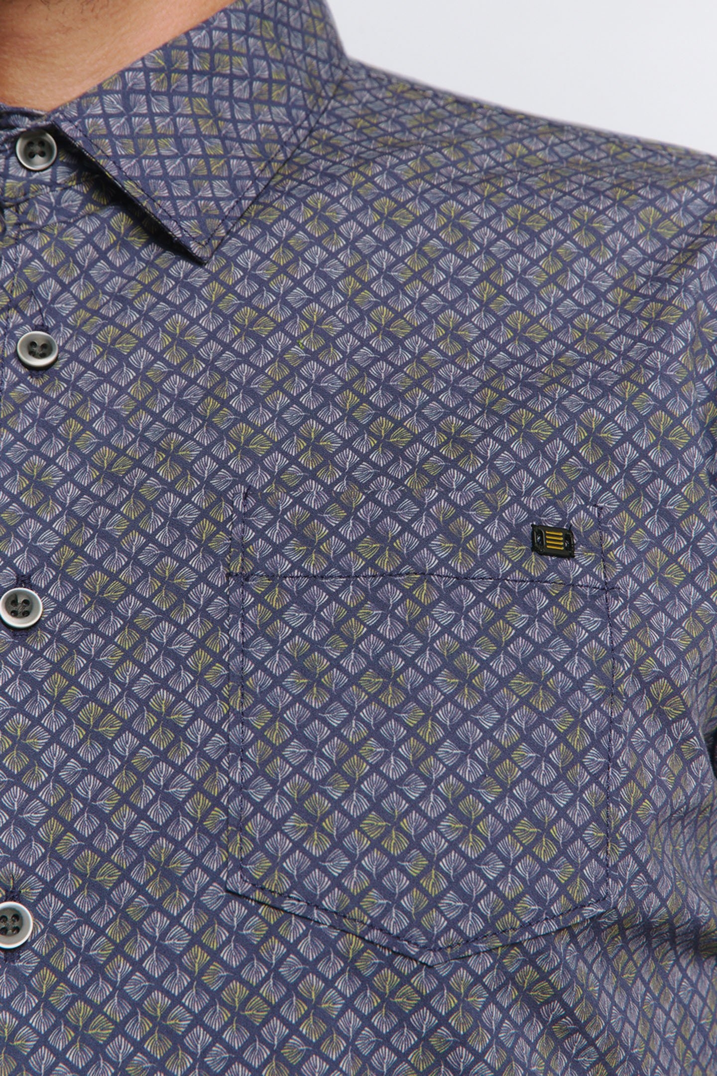 SHIRT STRETCH ALLOVER PRINTED BLUEBERRY 7