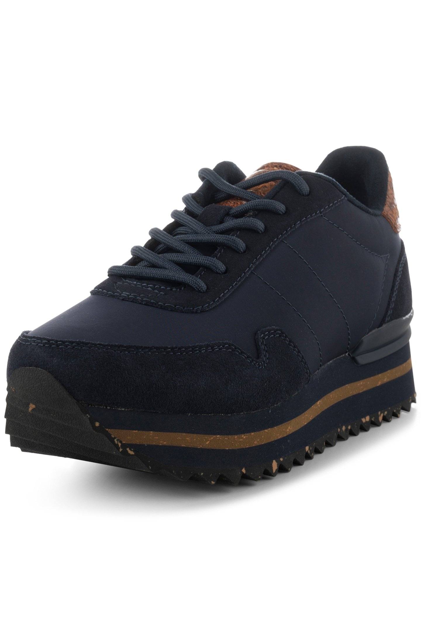 NORA III LEATHER PLATEAU DARK NAVY 2