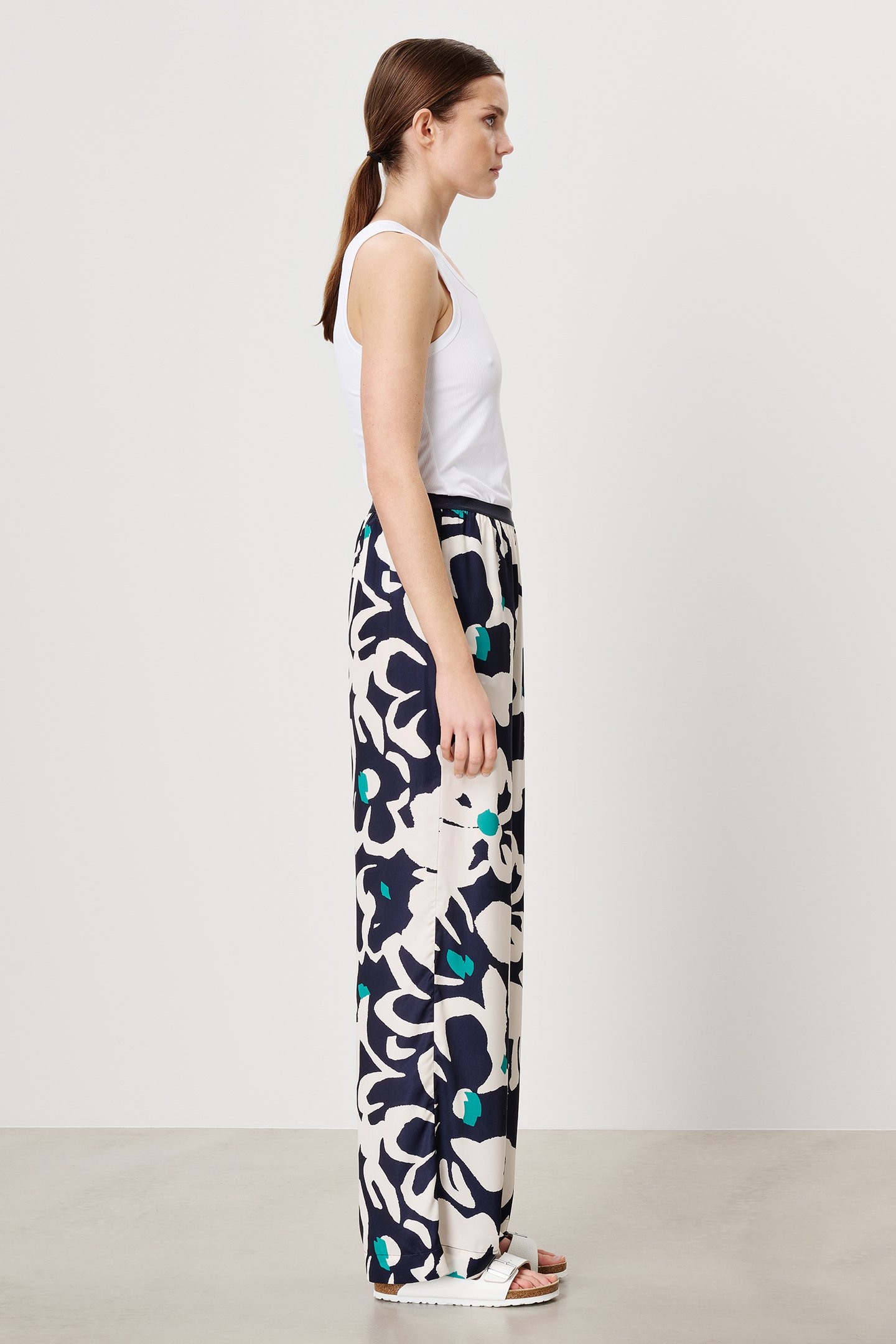 PRINTED EVAN PANTS INK BLUE 3