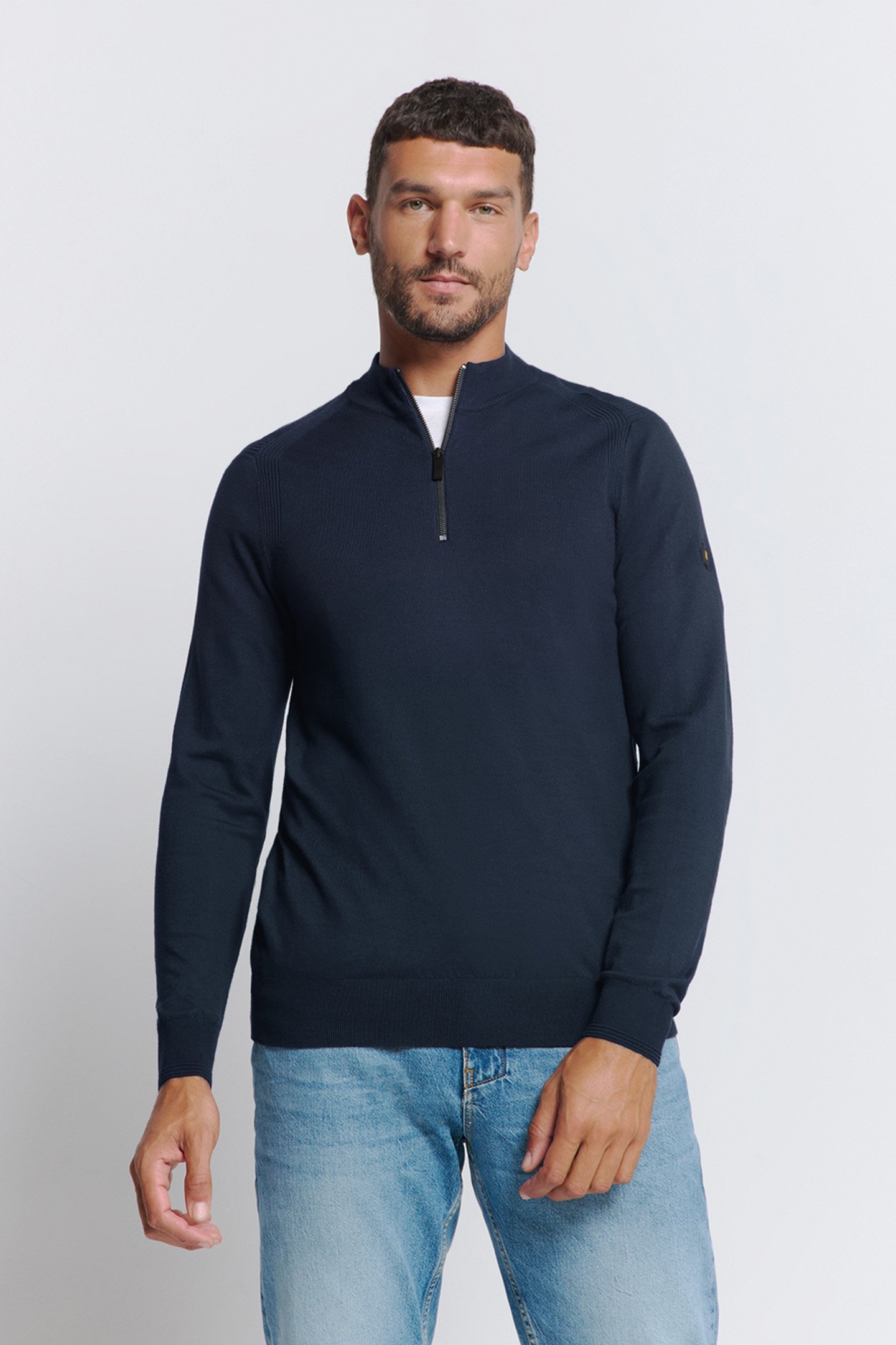 PULLOVER HALF ZIP BLUEBERRY 1
