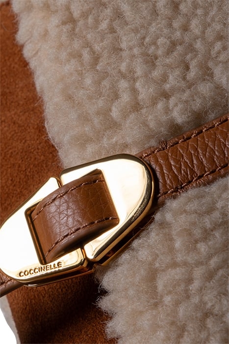 SHOULDER BAG WITH MIXED SUEDE AND LEATHER FABRIC 5