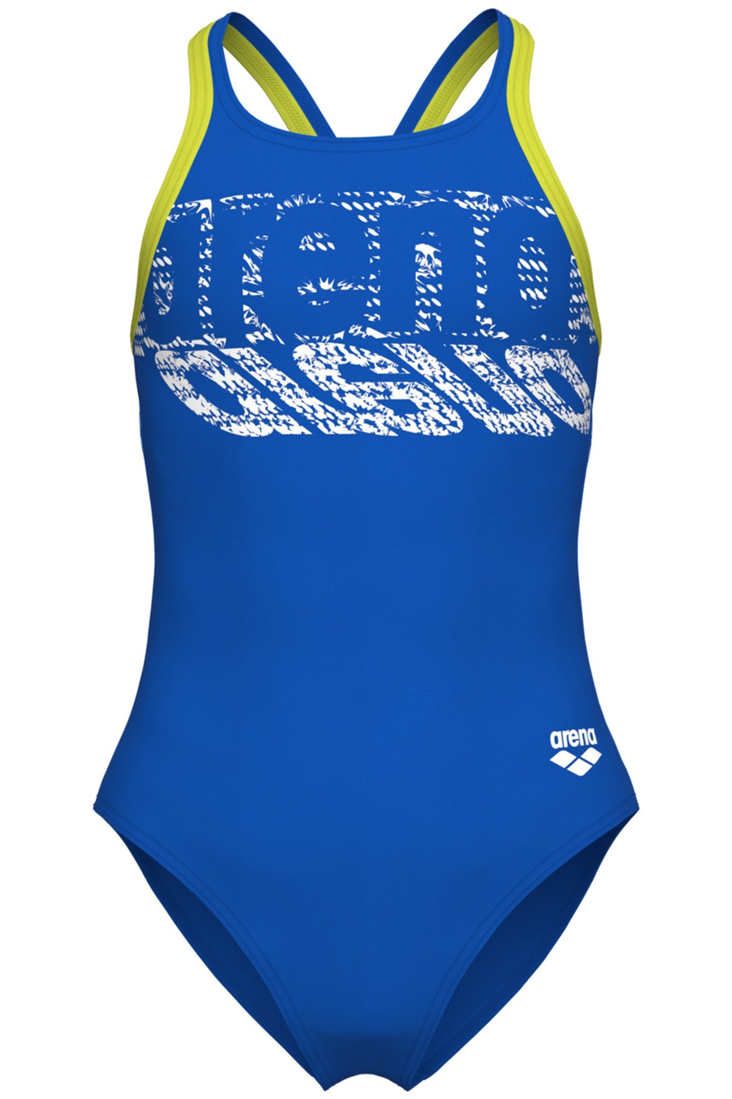 GIRL'S ARENA SHAKING SWIMSUIT V BACK BLUE CHINA SOFT GREEN 4